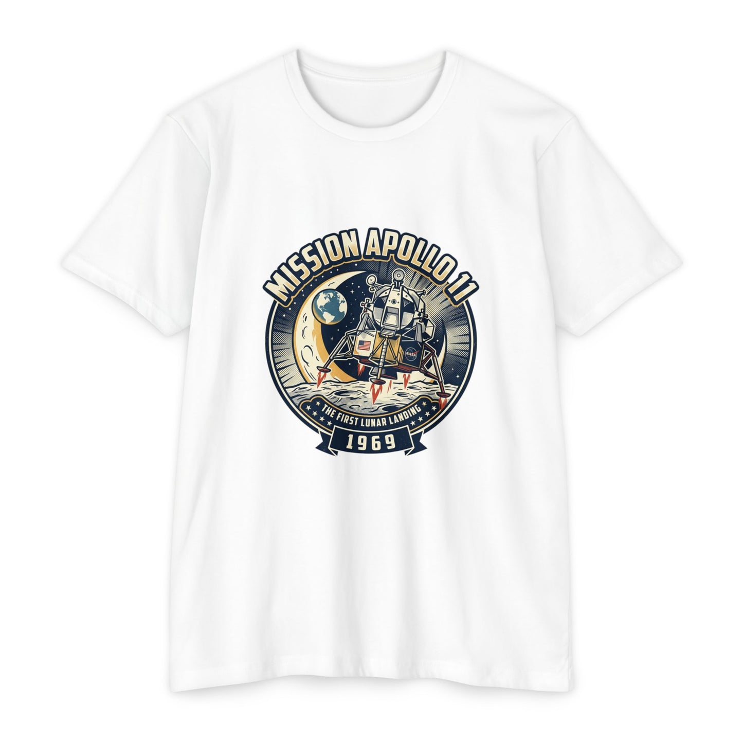 Apollo 11 Moon Landing T-Shirt — Mission Apollo 11 1969 Lunar Module Retro Tee