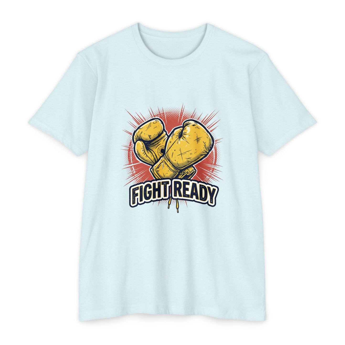 Fight Ready Boxing T-Shirt — Vintage Yellow Gloves Graphic Tee