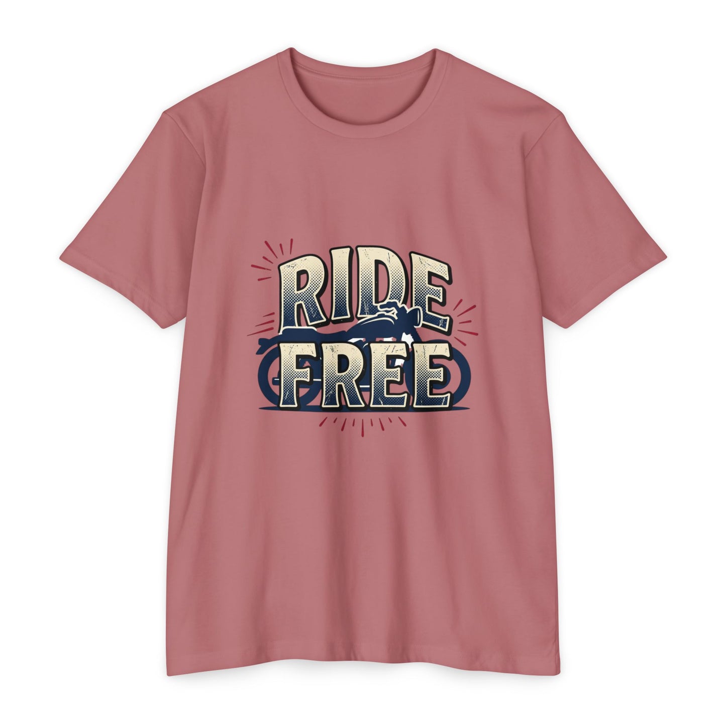 Ride Free Motorcycle T-Shirt — Vintage Biker Graphic Tee