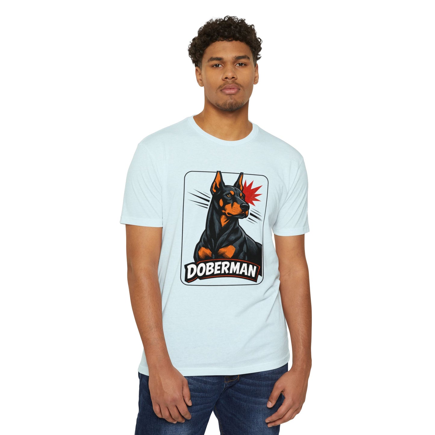 Doberman Graphic T-Shirt — Bold Vintage Canine Design