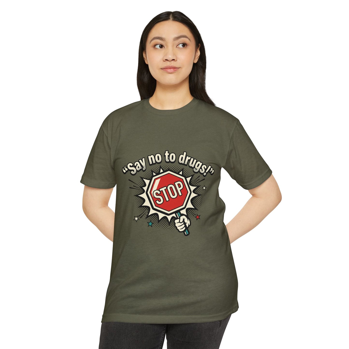 Say No to Drugs Stop Sign T-Shirt