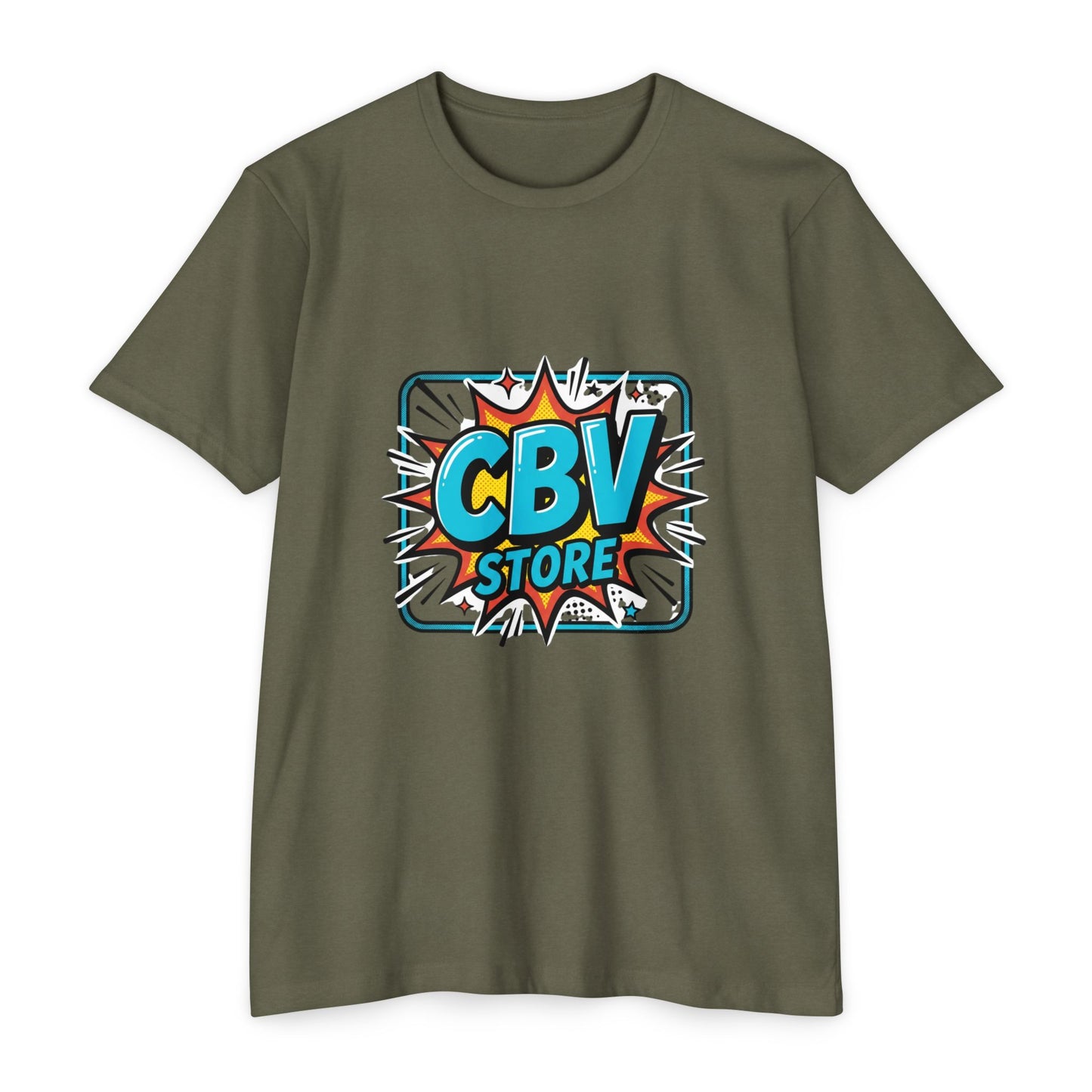 CBV Store Comic Logo T-Shirt — Retro Comic Graphic Tee
