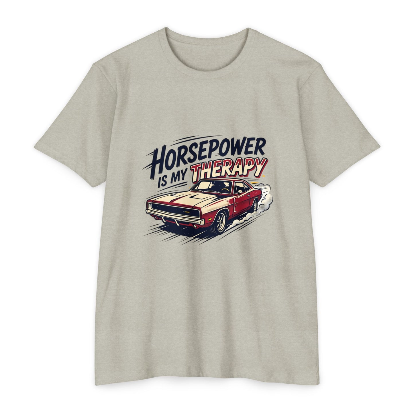 Horsepower Is My Therapy T-Shirt — Racing & Car Enthusiast Tee