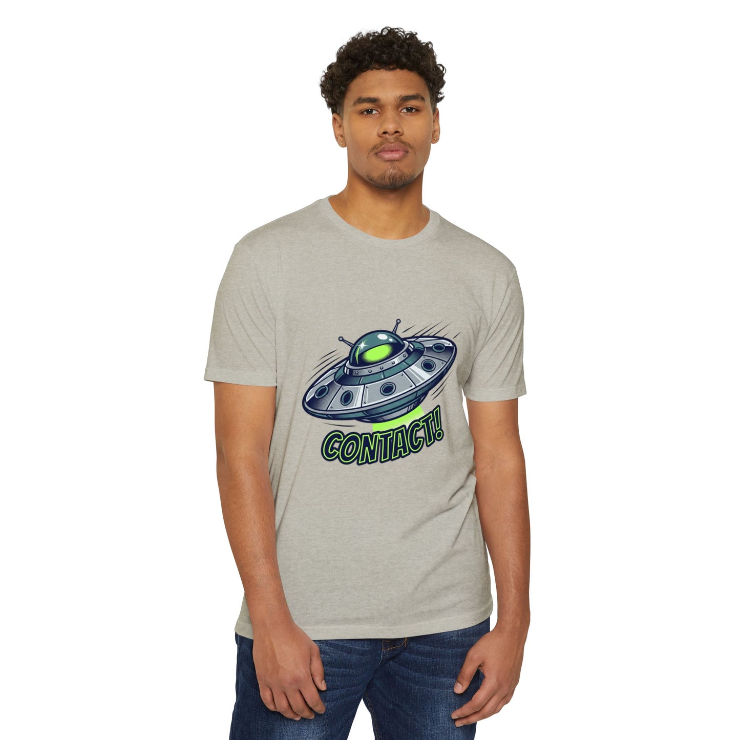 UFO Contact T-Shirt — Alien Spaceship Graphic Tee