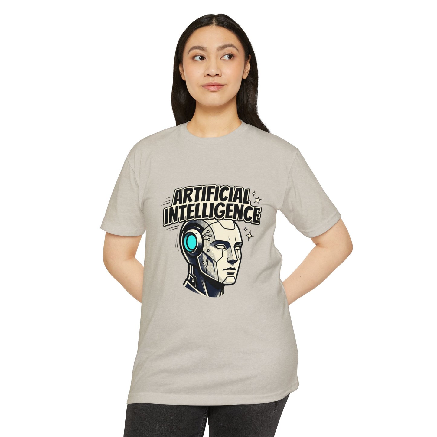 Artificial Intelligence Robot Tee — AI Head Graphic T-Shirt