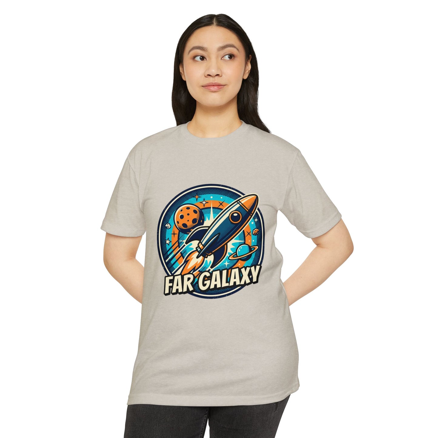 Retro Far Galaxy Rocket T-Shirt — Vintage Space Graphic Tee