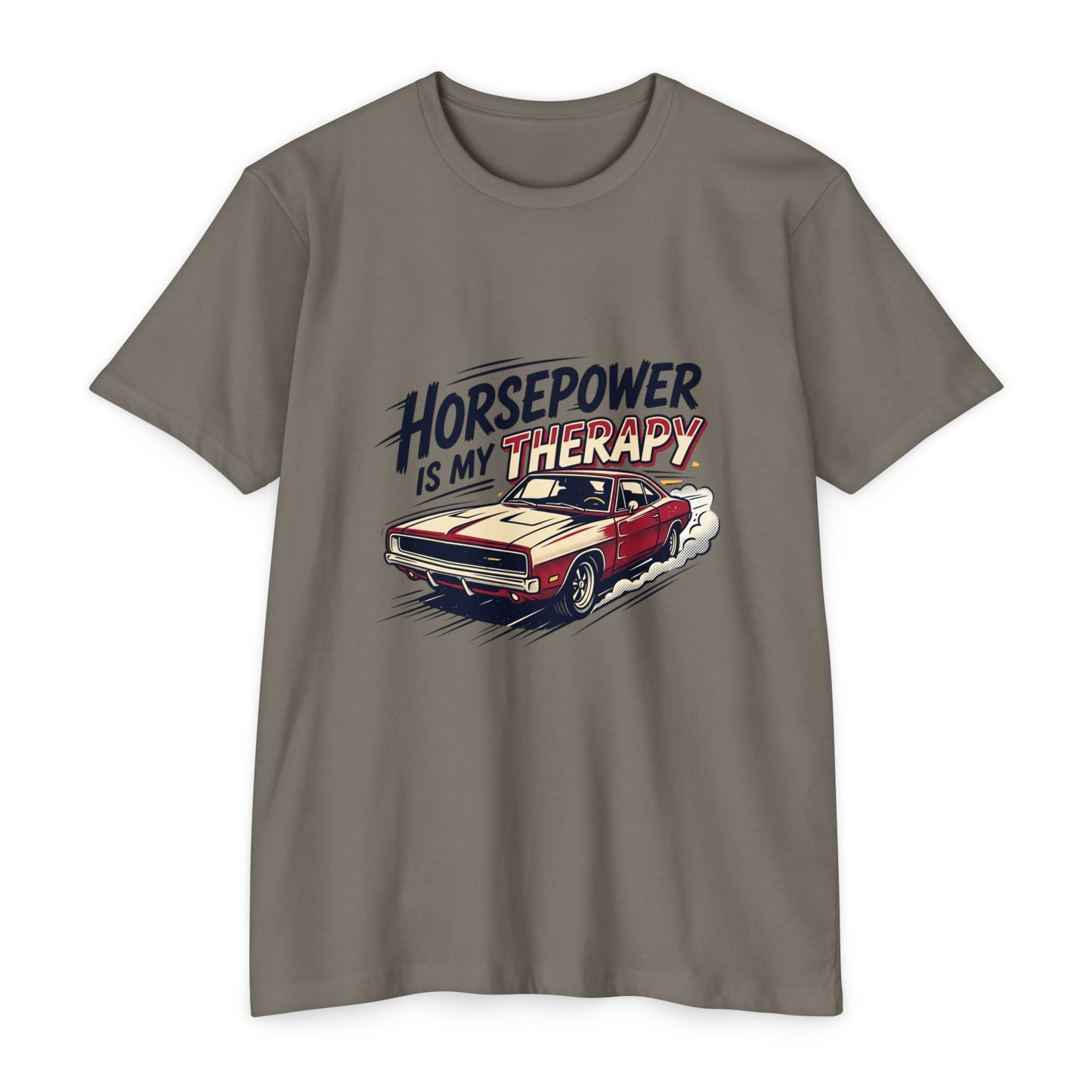 Horsepower Is My Therapy T-Shirt — Racing & Car Enthusiast Tee