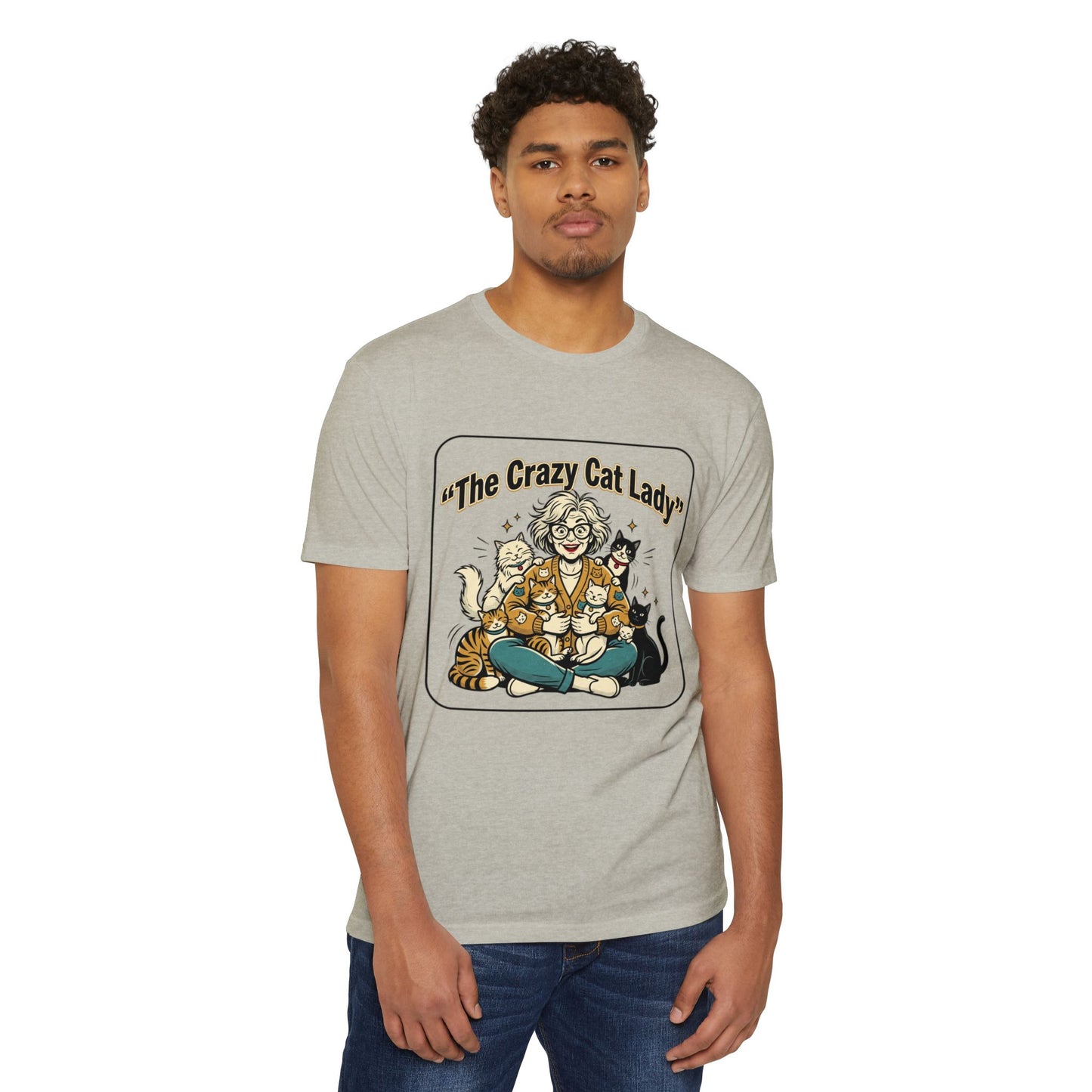 Crazy Cat Lady Retro Cat Mom T-Shirt