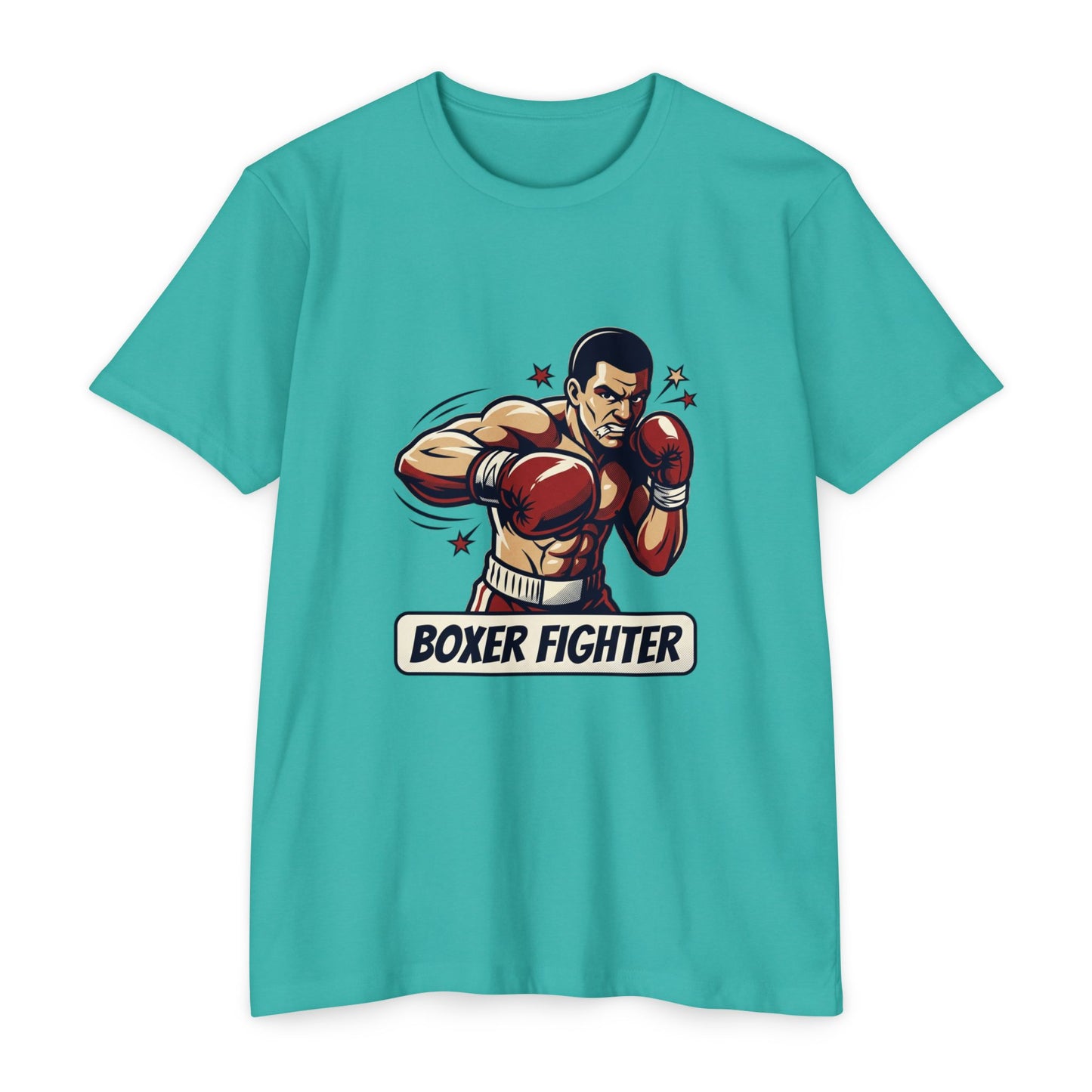 Boxer Fighter Vintage Boxing Graphic T-Shirt — Retro Gym Tee for Fans & Trainers