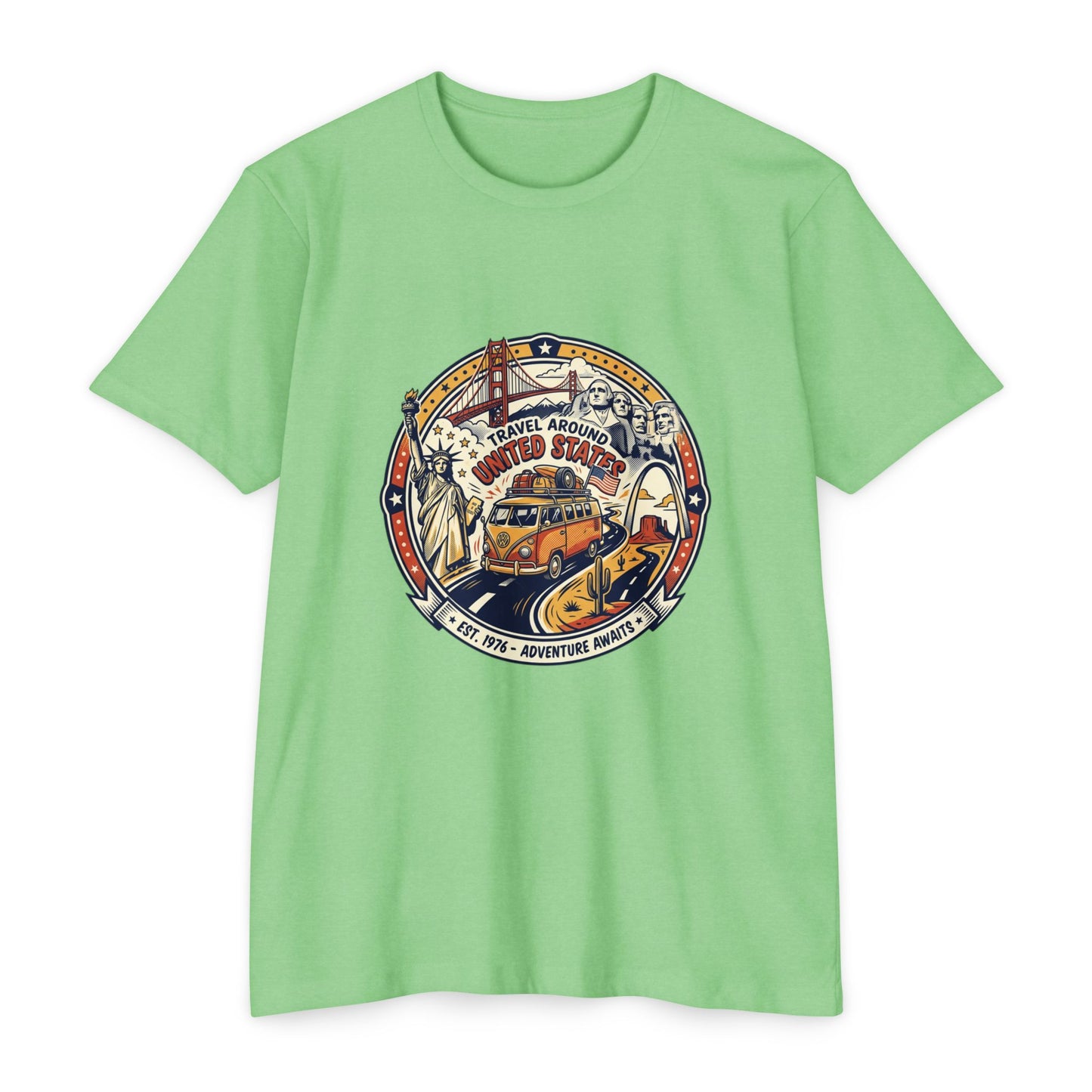 Vintage 'Travel Around the World' Road Trip T-Shirt