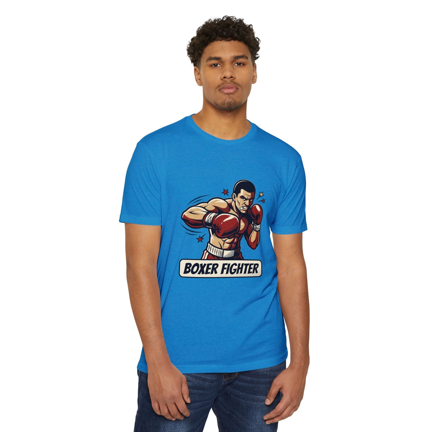 Boxer Fighter Vintage Boxing Graphic T-Shirt — Retro Gym Tee for Fans & Trainers