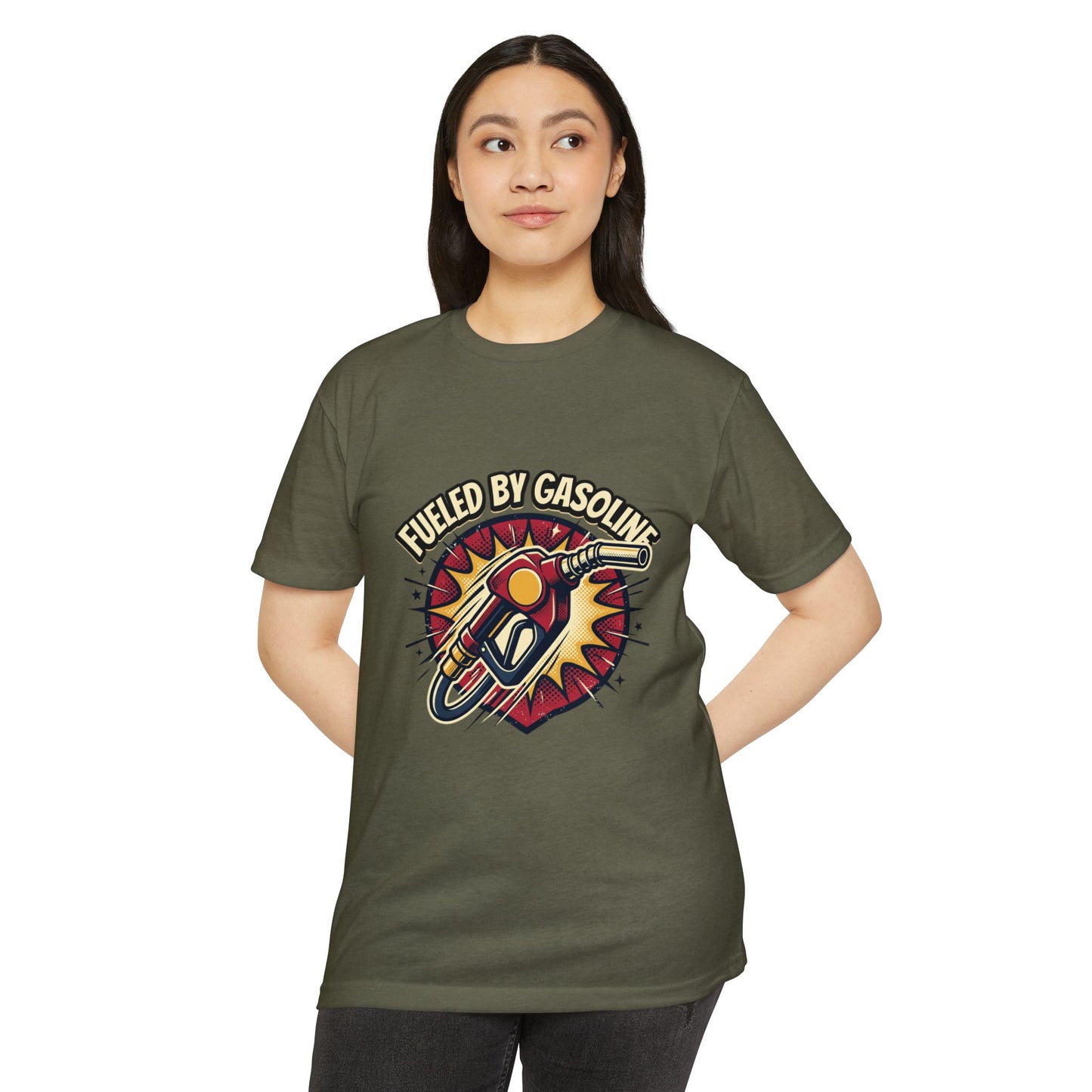 Fueled By Gasoline Retro Gas Pump T-Shirt