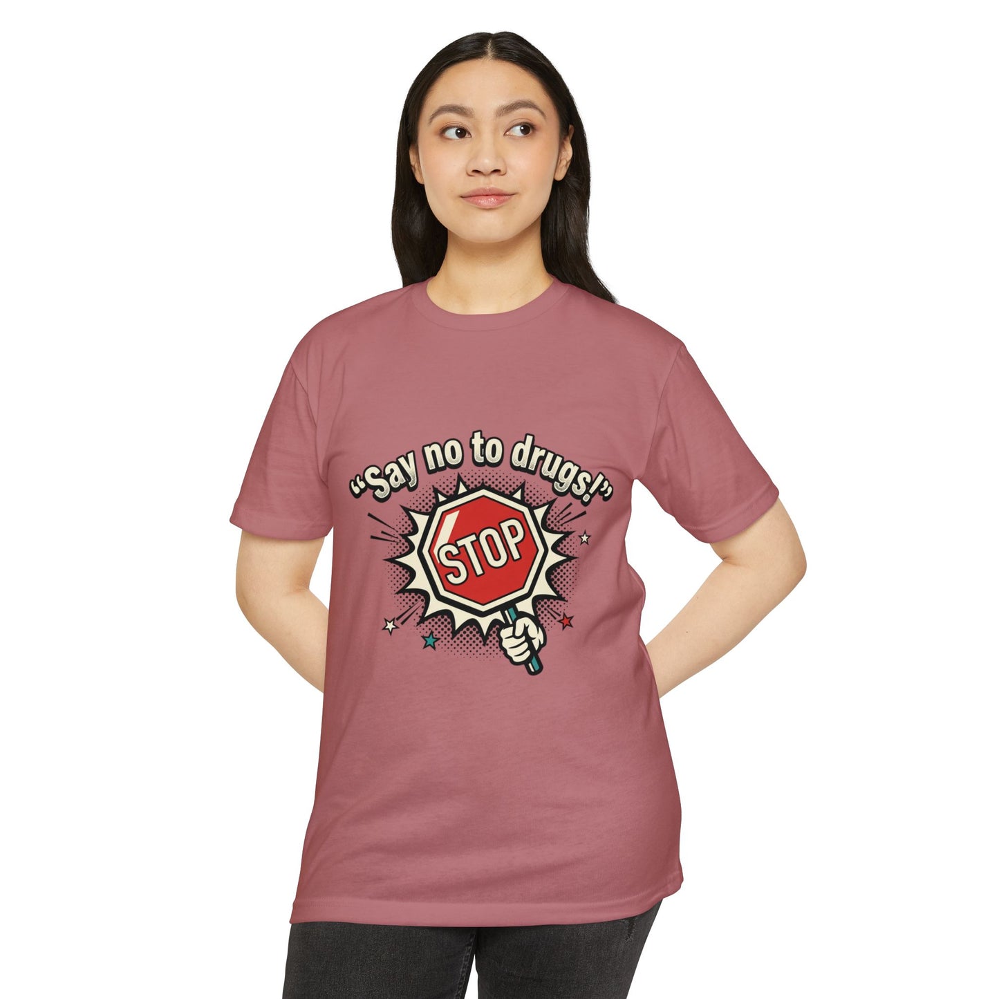 Say No to Drugs Stop Sign T-Shirt