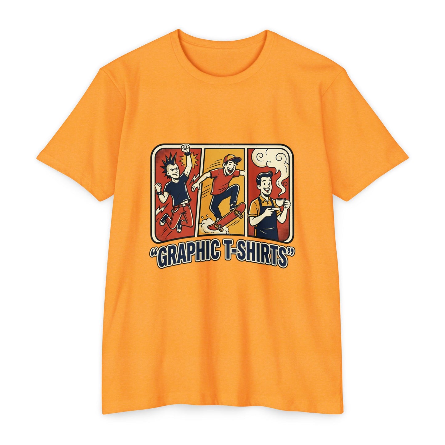 Retro Skateboard Graphic T-Shirt — Vintage Cartoon Skate Tee