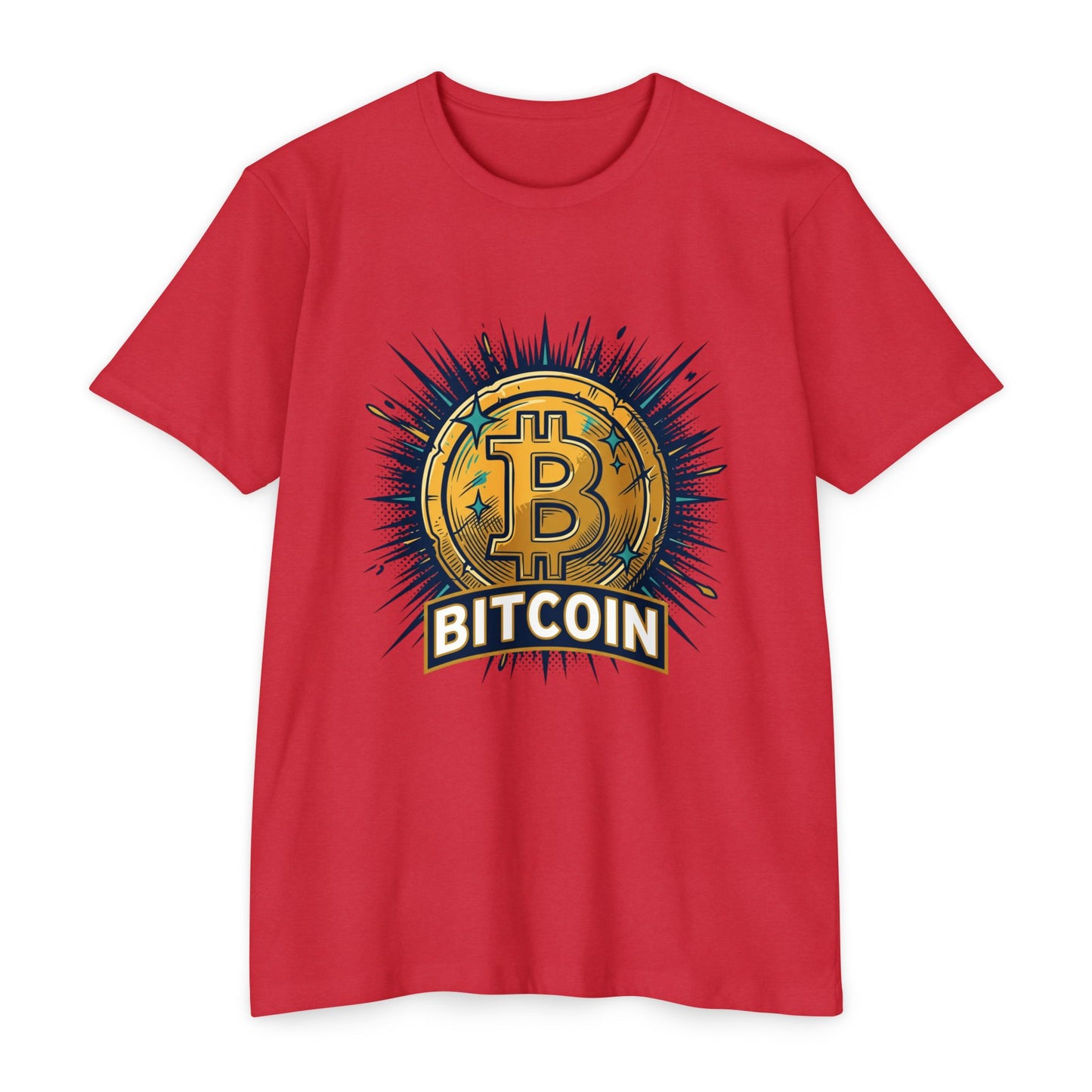 Camiseta gráfica de Bitcoin — Camiseta vintage de moneda criptográfica