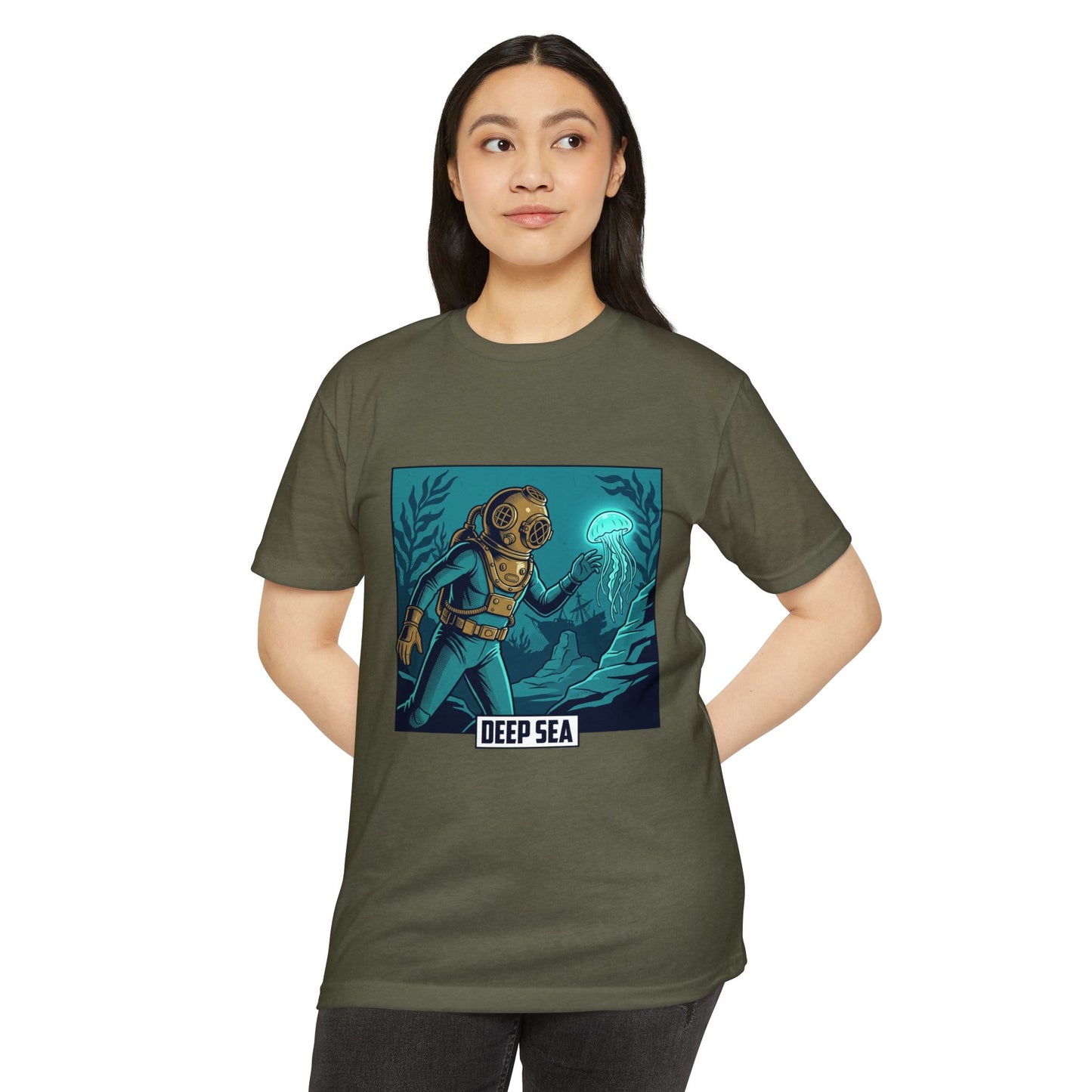 Deep Sea Diver Vintage Helmet Scuba T-Shirt
