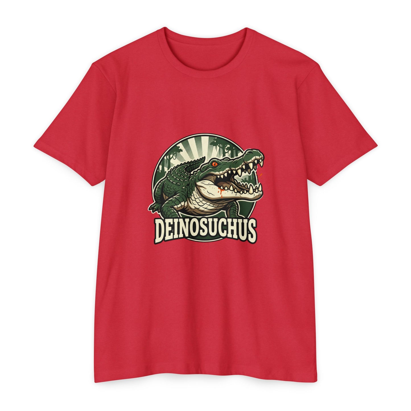 Deinosuchus Alligator Retro Fossil Graphic T-Shirt