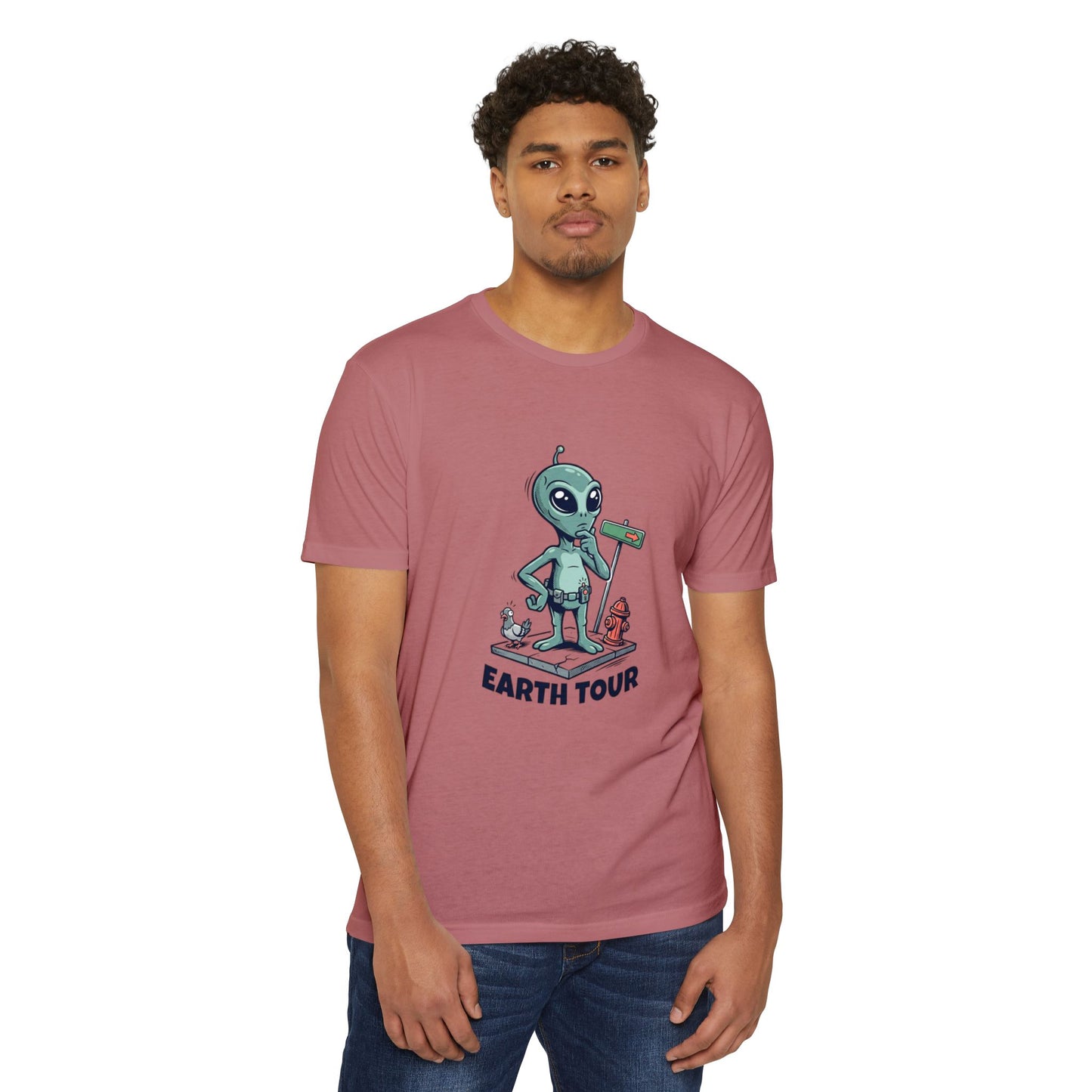 Alien 'Earth Tour' T-Shirt — Cute Space Visitor Graphic Tee