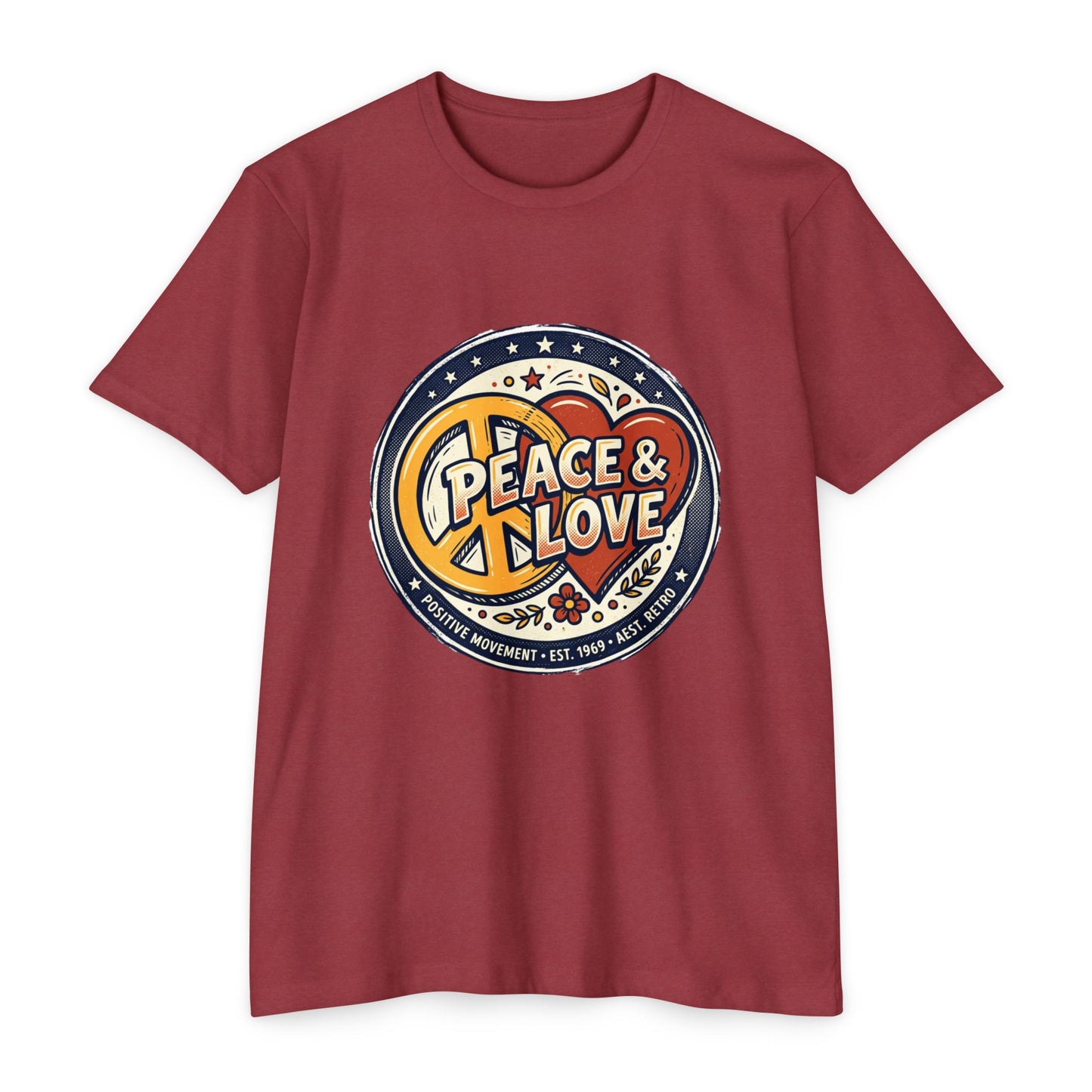 Peace & Love Retro Peace Sign T-Shirt
