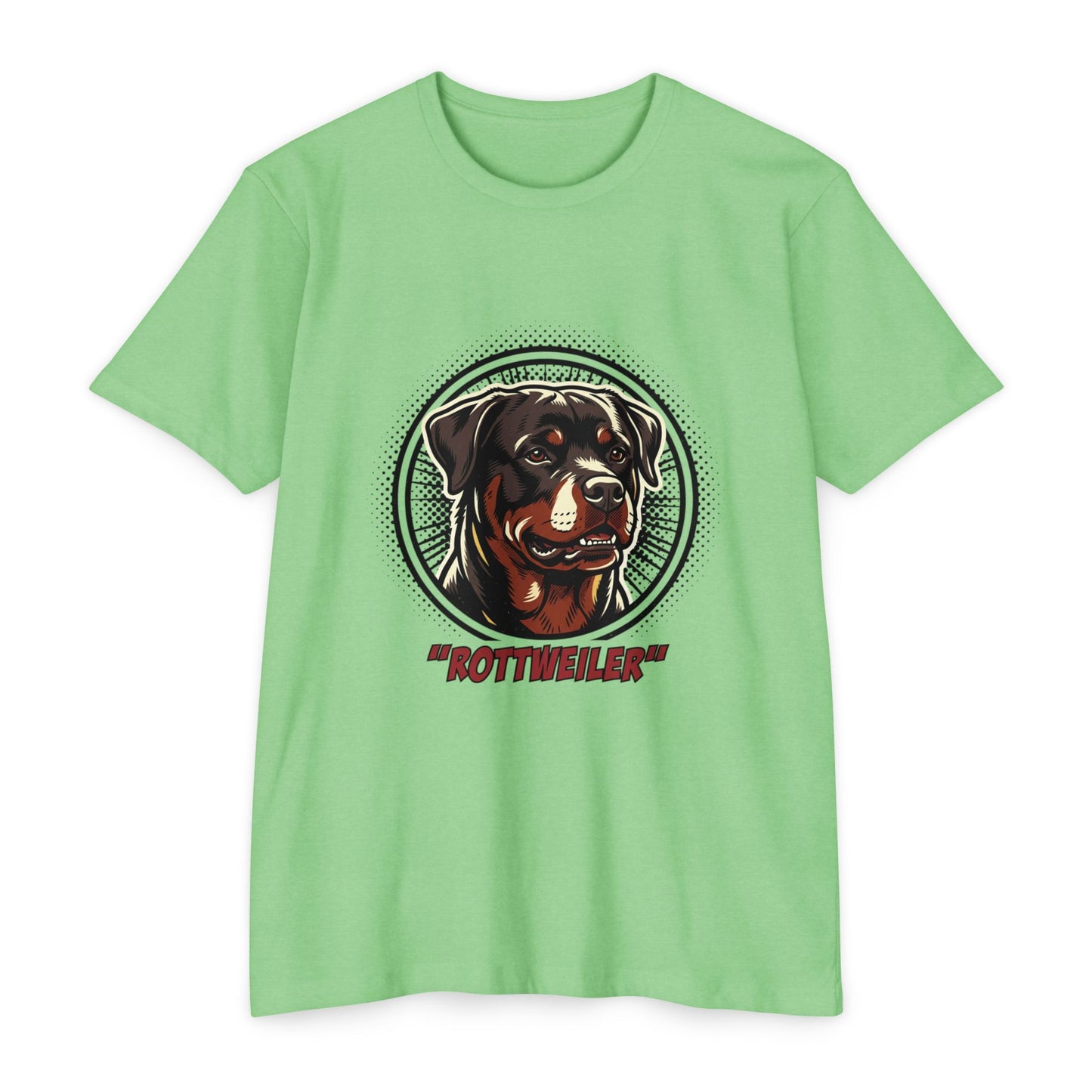 Rottweiler Vintage Portrait T-Shirt — Retro Dog Graphic Tee