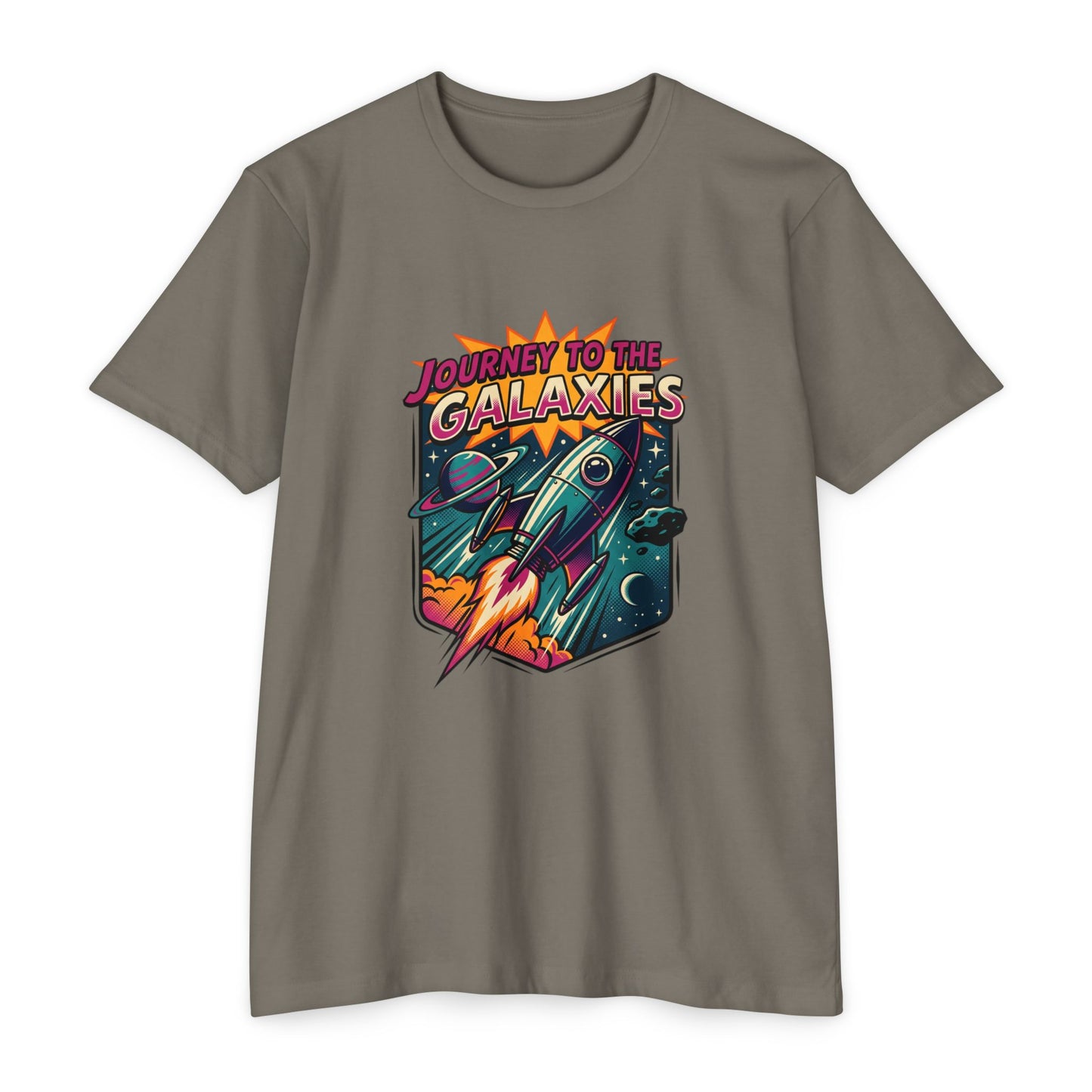 Journey to the Galaxies T-Shirt — Retro Rocket Space Tee