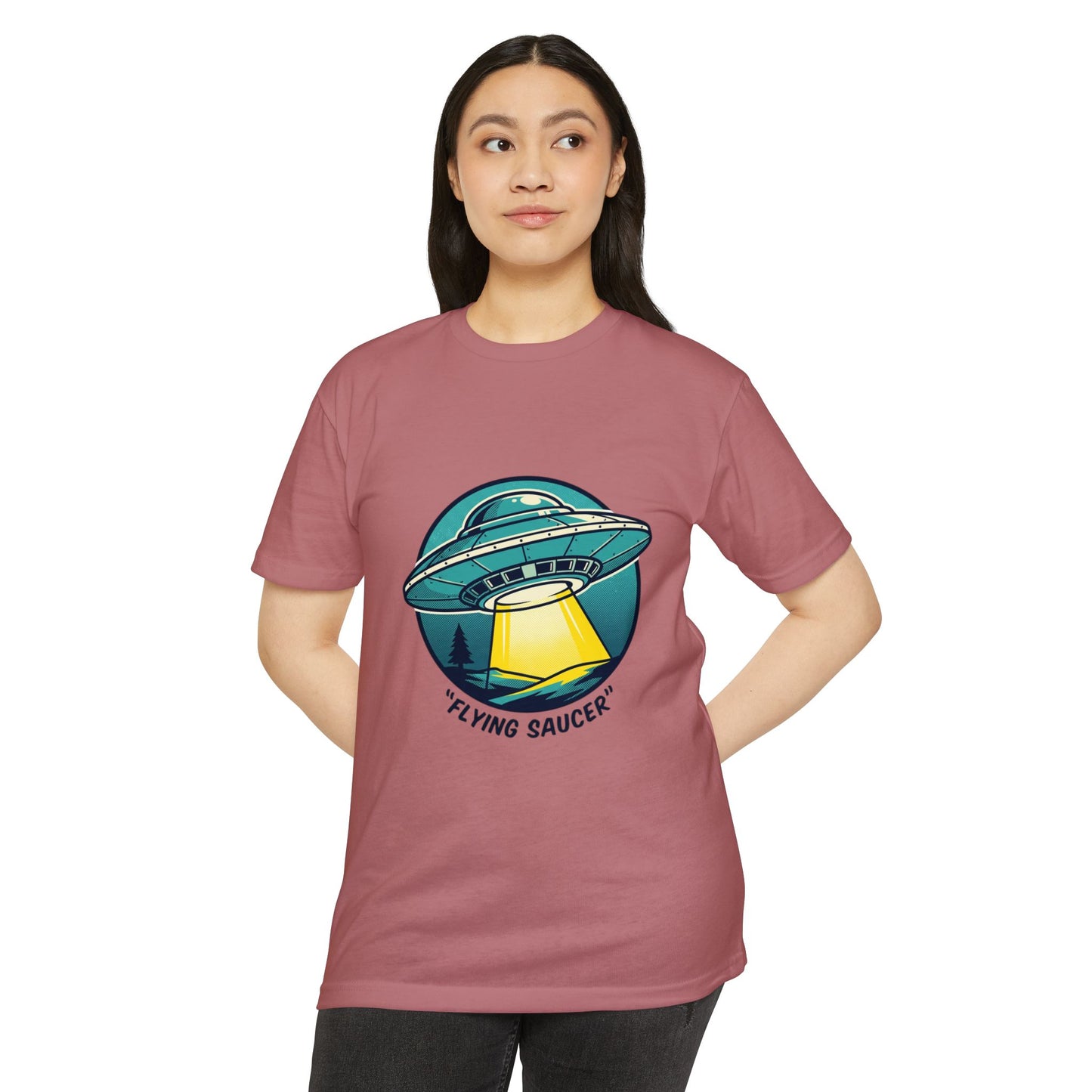 Retro Flying Saucer UFO T-Shirt — Vintage Space Graphic Tee