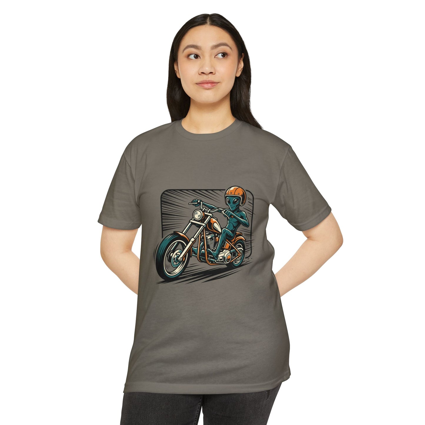 Motorcycle Rider Graphic T-Shirt — Retro Biker Design