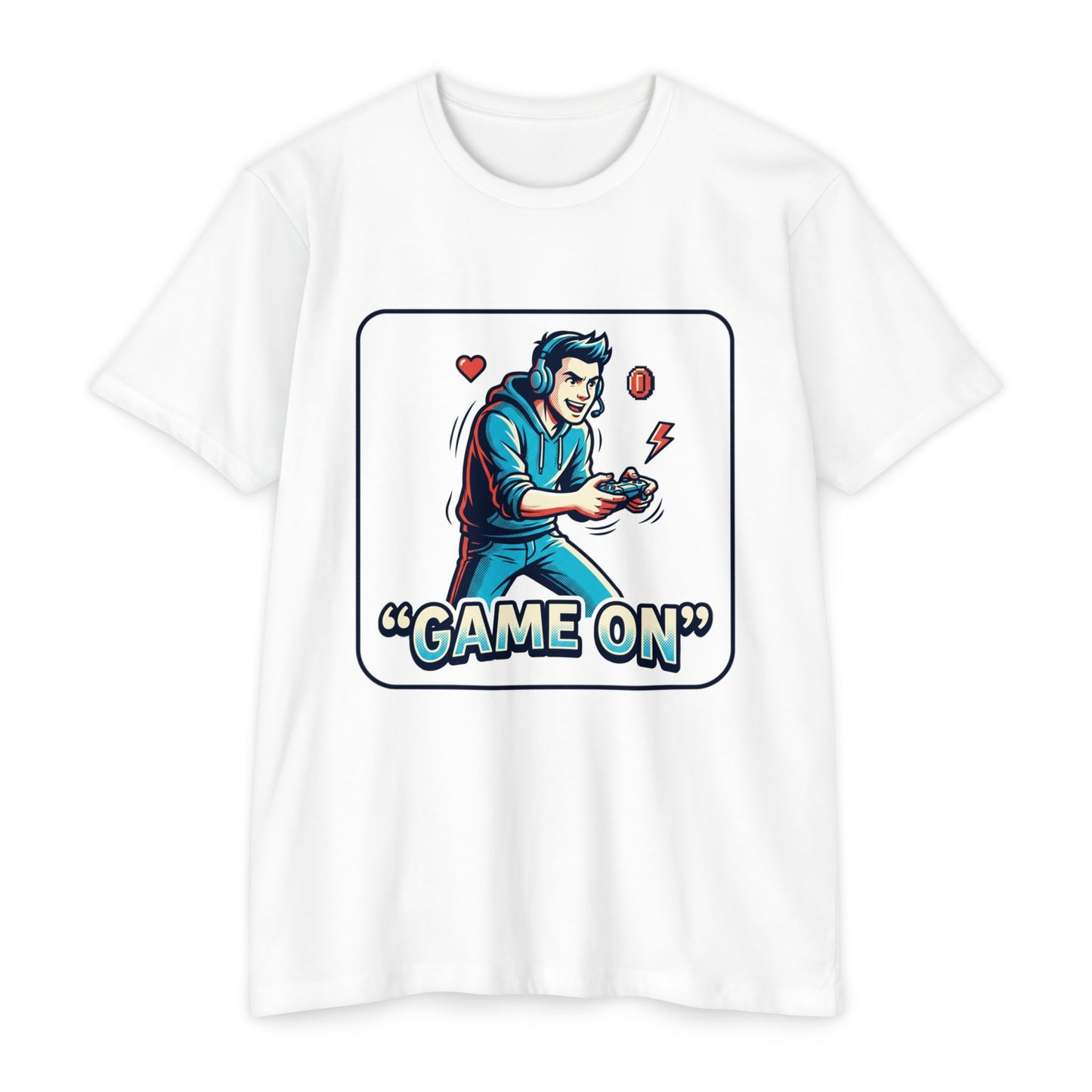Game On Retro Controller T-Shirt — Gamer Graphic Tee