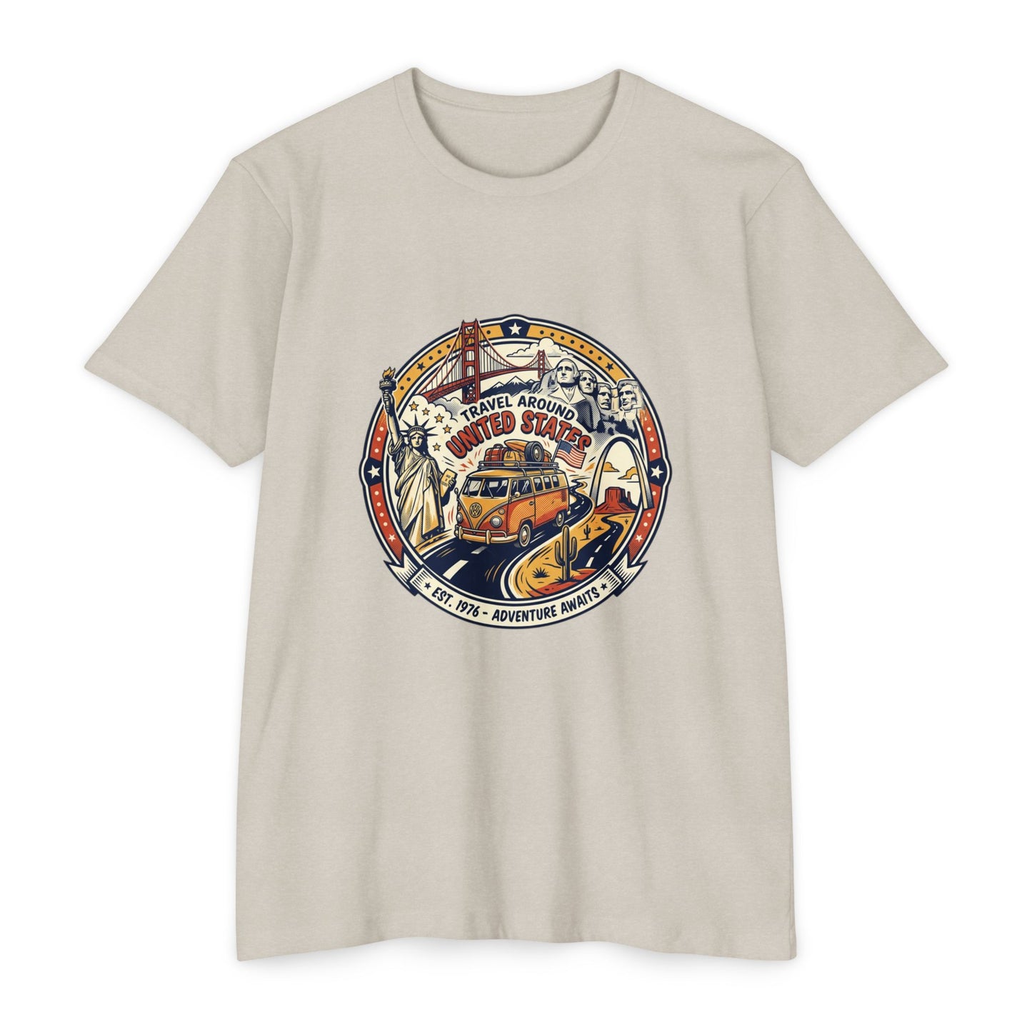 Vintage 'Travel Around the World' Road Trip T-Shirt