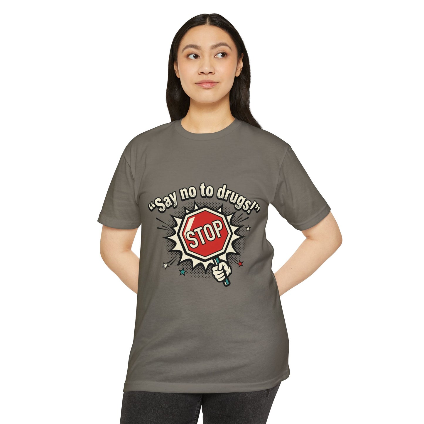 Say No to Drugs Stop Sign T-Shirt