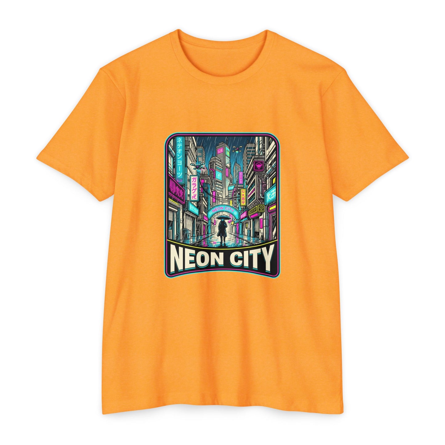 Neon City Retro Cyberpunk T-Shirt — Retro Cyberpunk Streetwear Tee