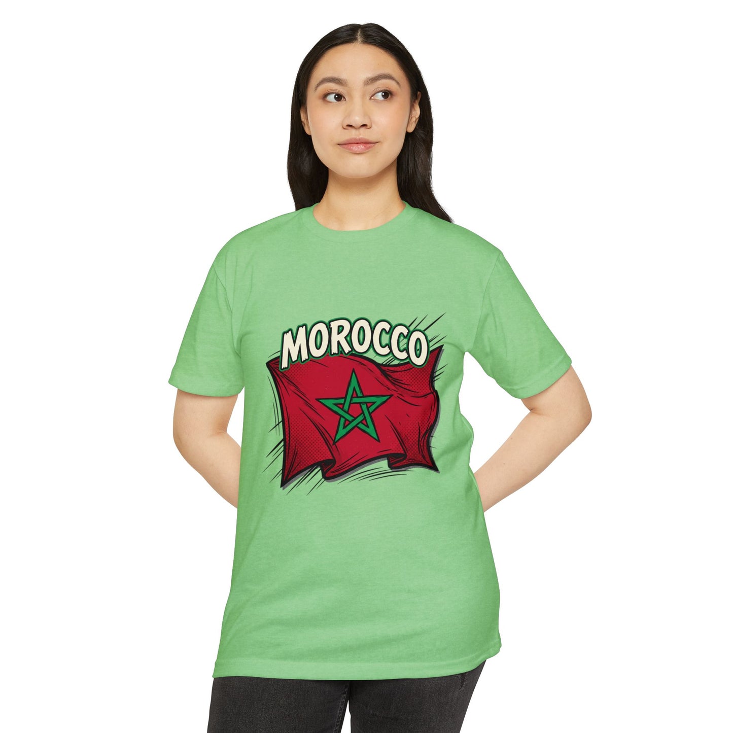 Morocco Flag Vintage Graphic T-Shirt — Moroccan Pride Tee