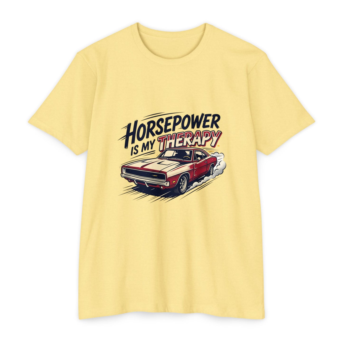 Horsepower Is My Therapy T-Shirt — Racing & Car Enthusiast Tee
