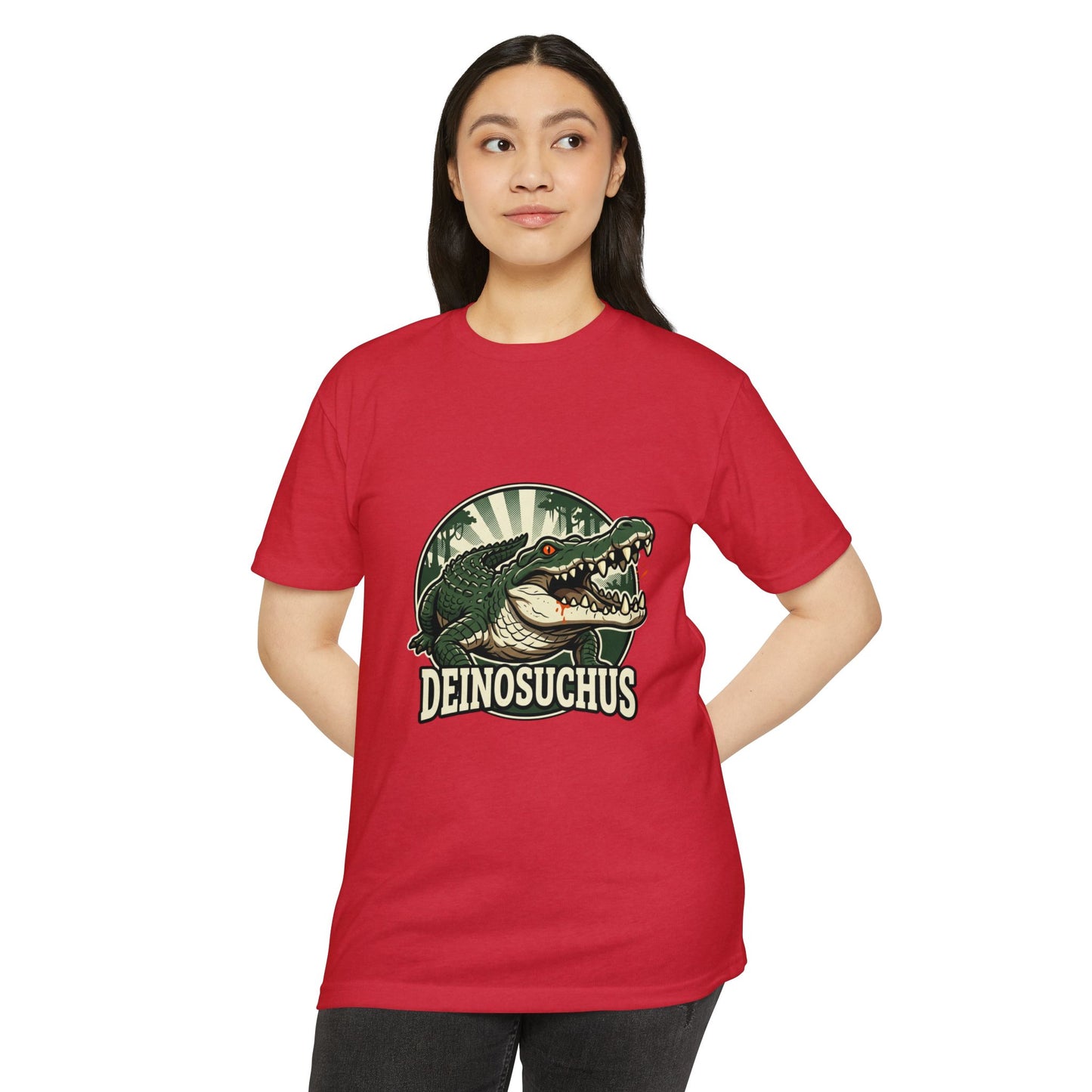 Deinosuchus Alligator Retro Fossil Graphic T-Shirt