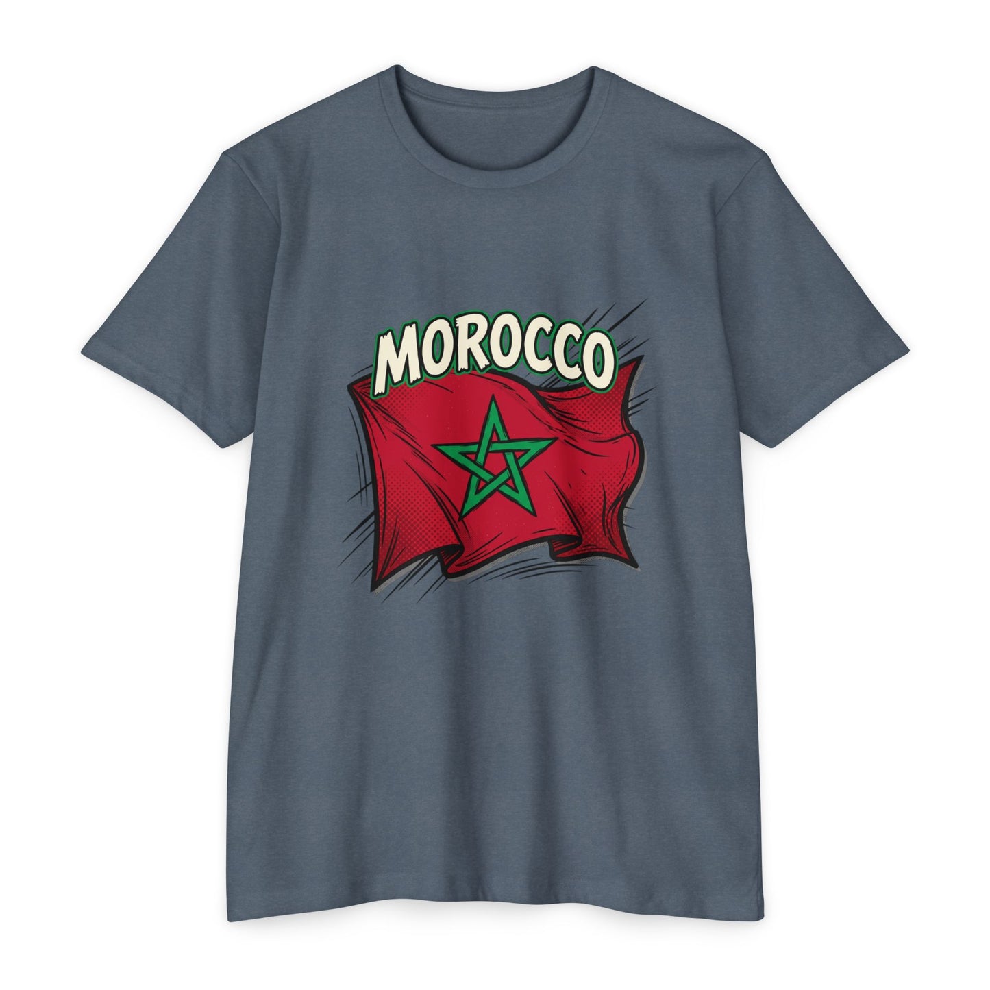 Morocco Flag Vintage Graphic T-Shirt — Moroccan Pride Tee
