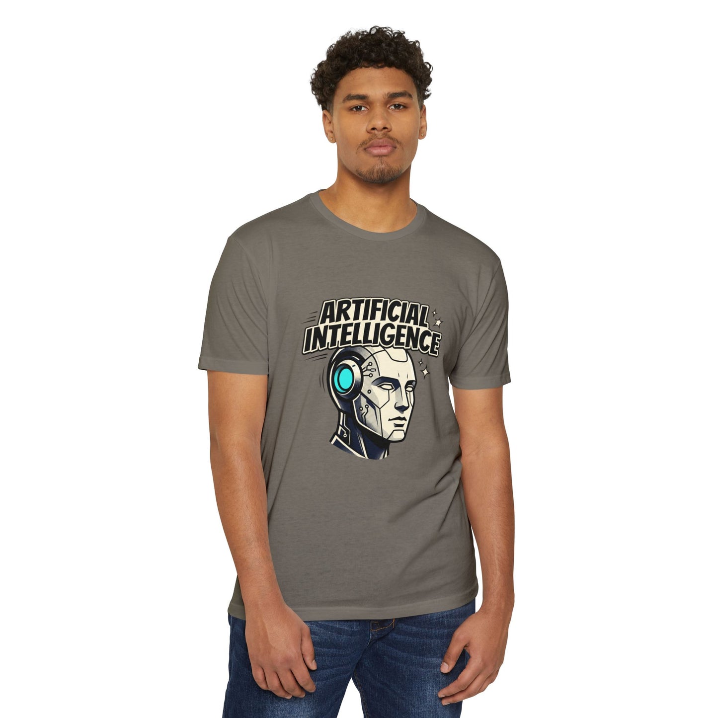 Artificial Intelligence Robot Tee — AI Head Graphic T-Shirt