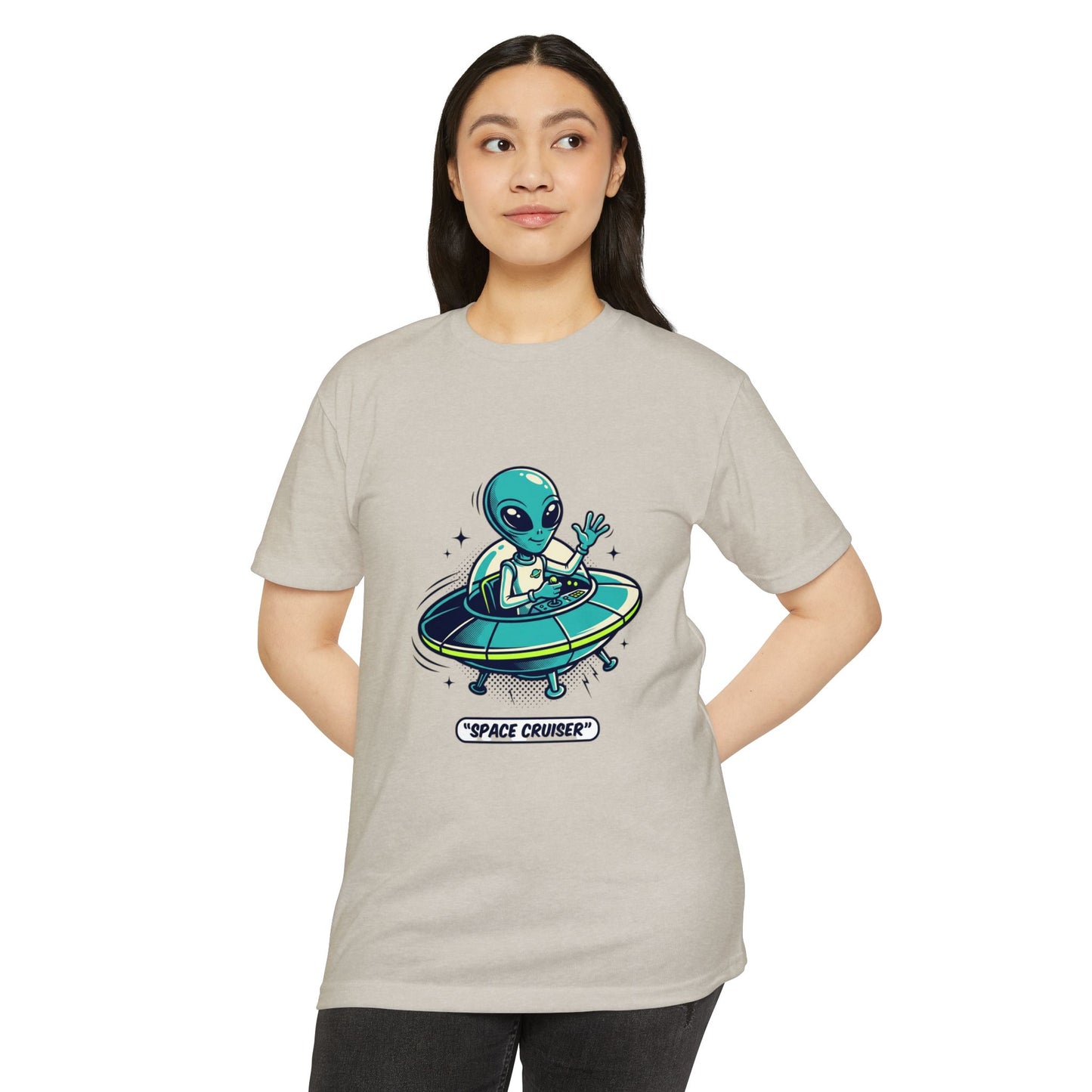 Space Cruiser Alien UFO T‑Shirt — Sci‑Fi Graphic Tee