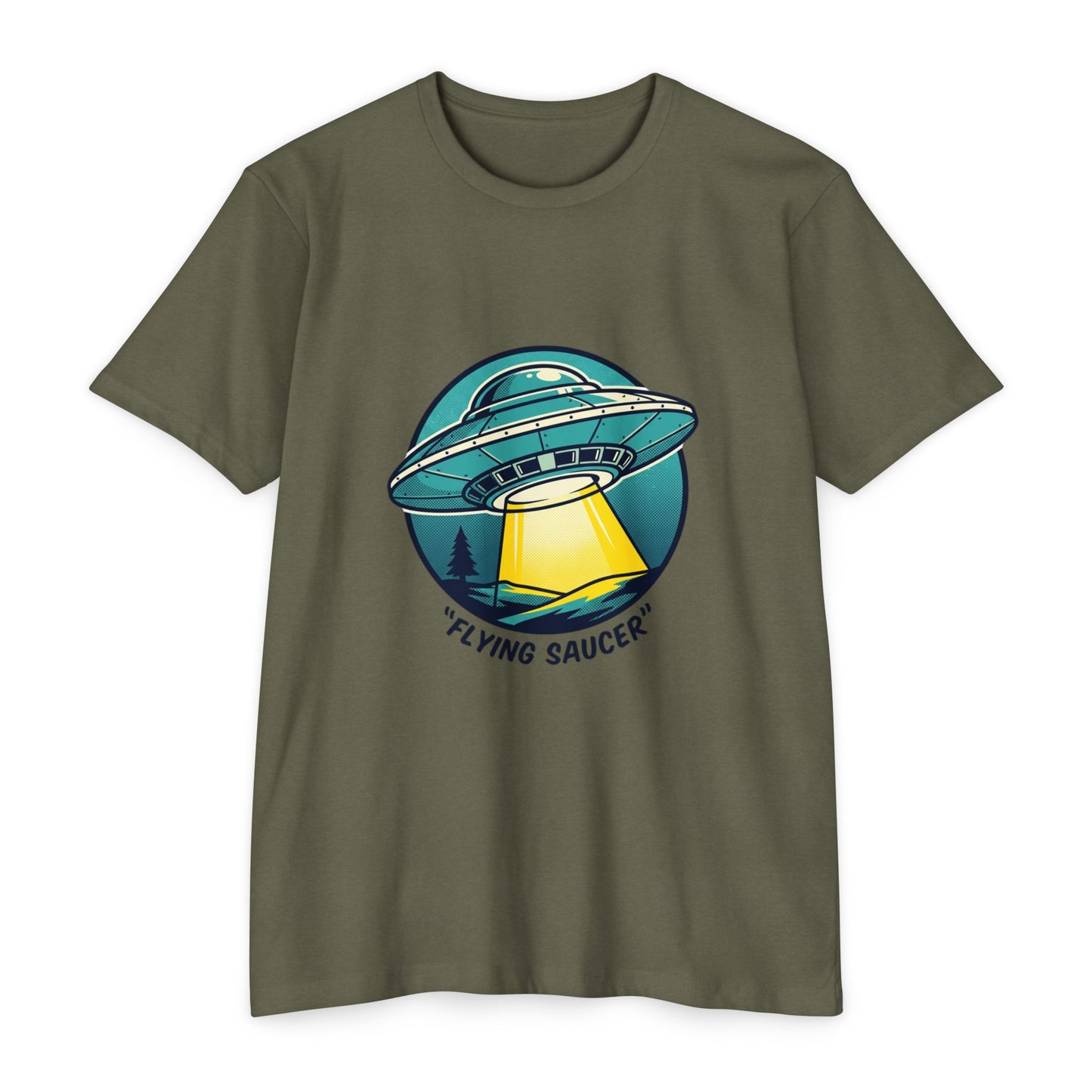 Retro Flying Saucer UFO T-Shirt — Vintage Space Graphic Tee