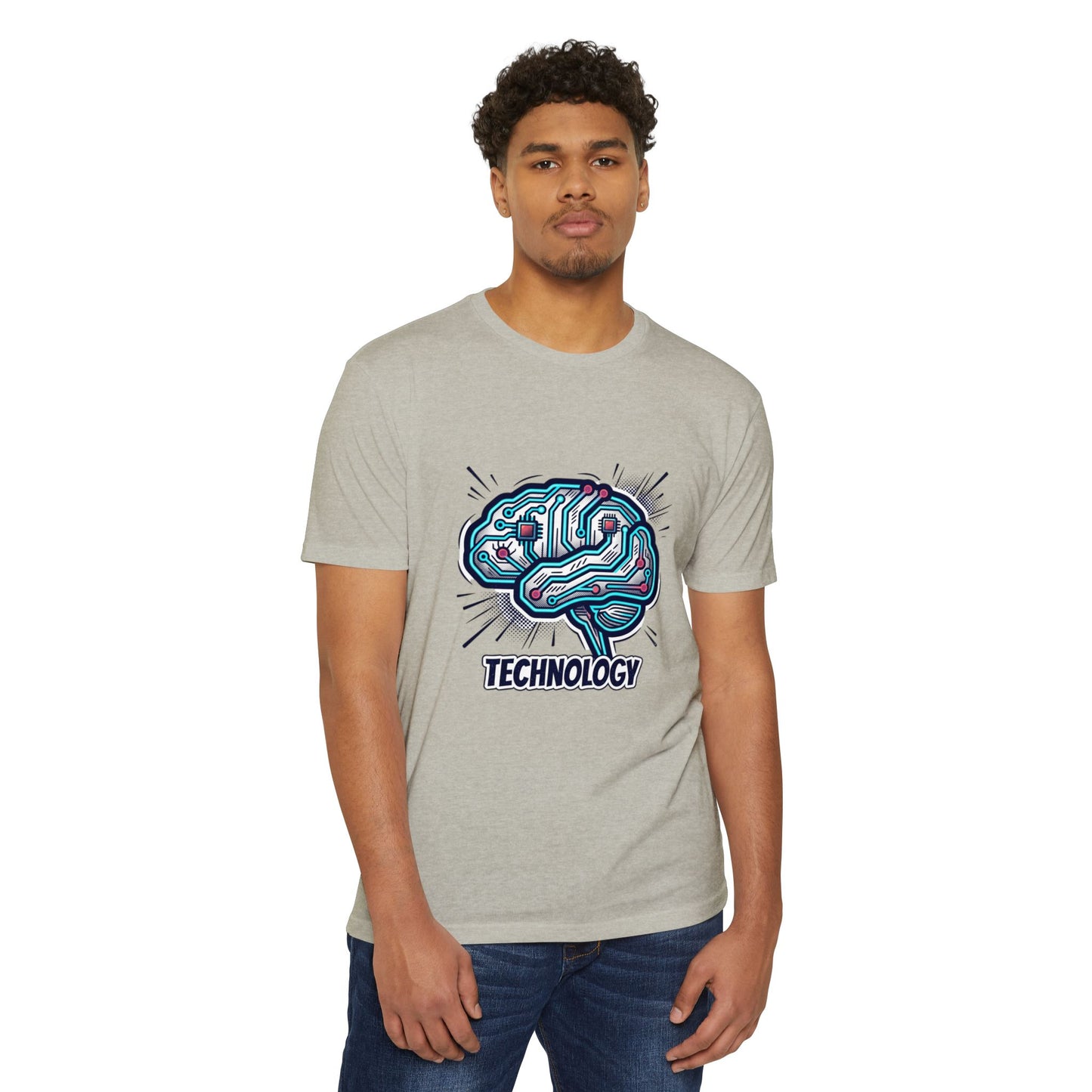 Tech Circuit Brain T-Shirt — Technology Graphic Tee