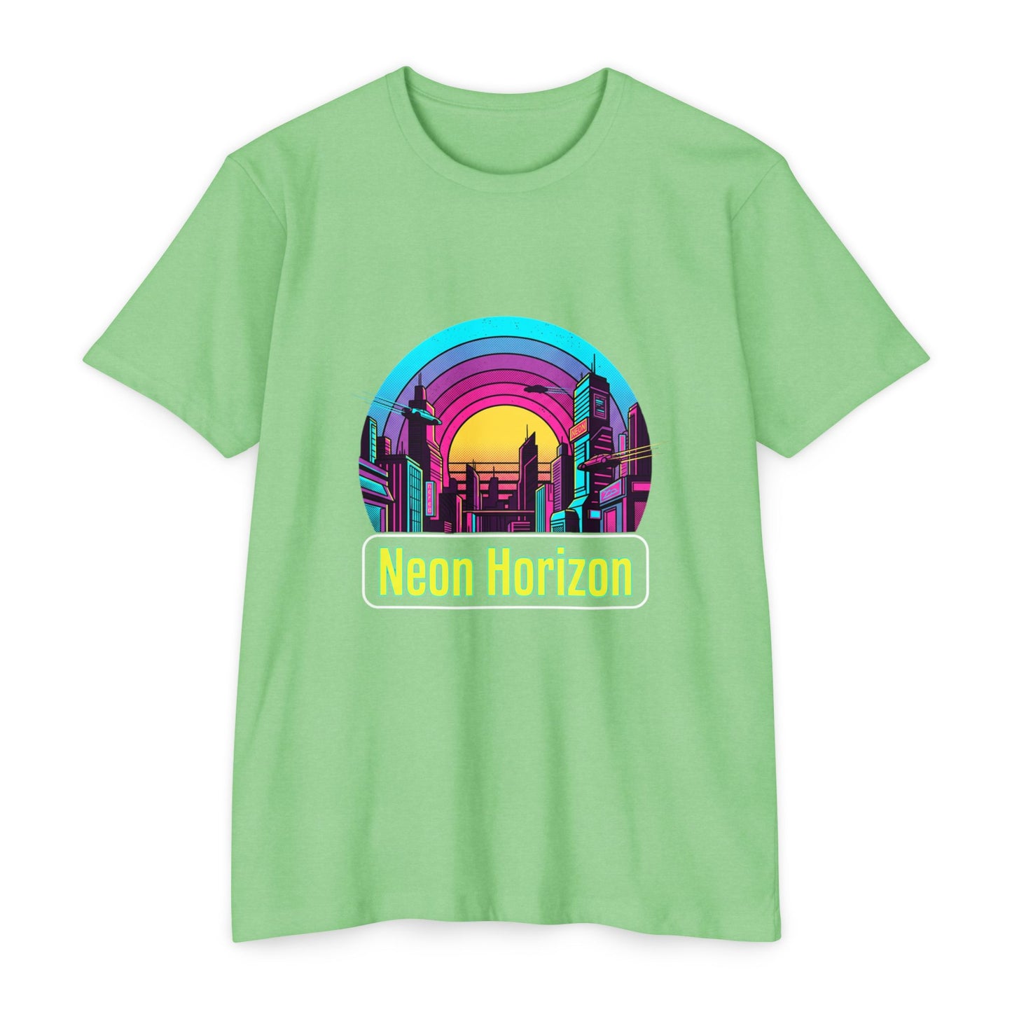 Neon Horizon Retro City T-Shirt