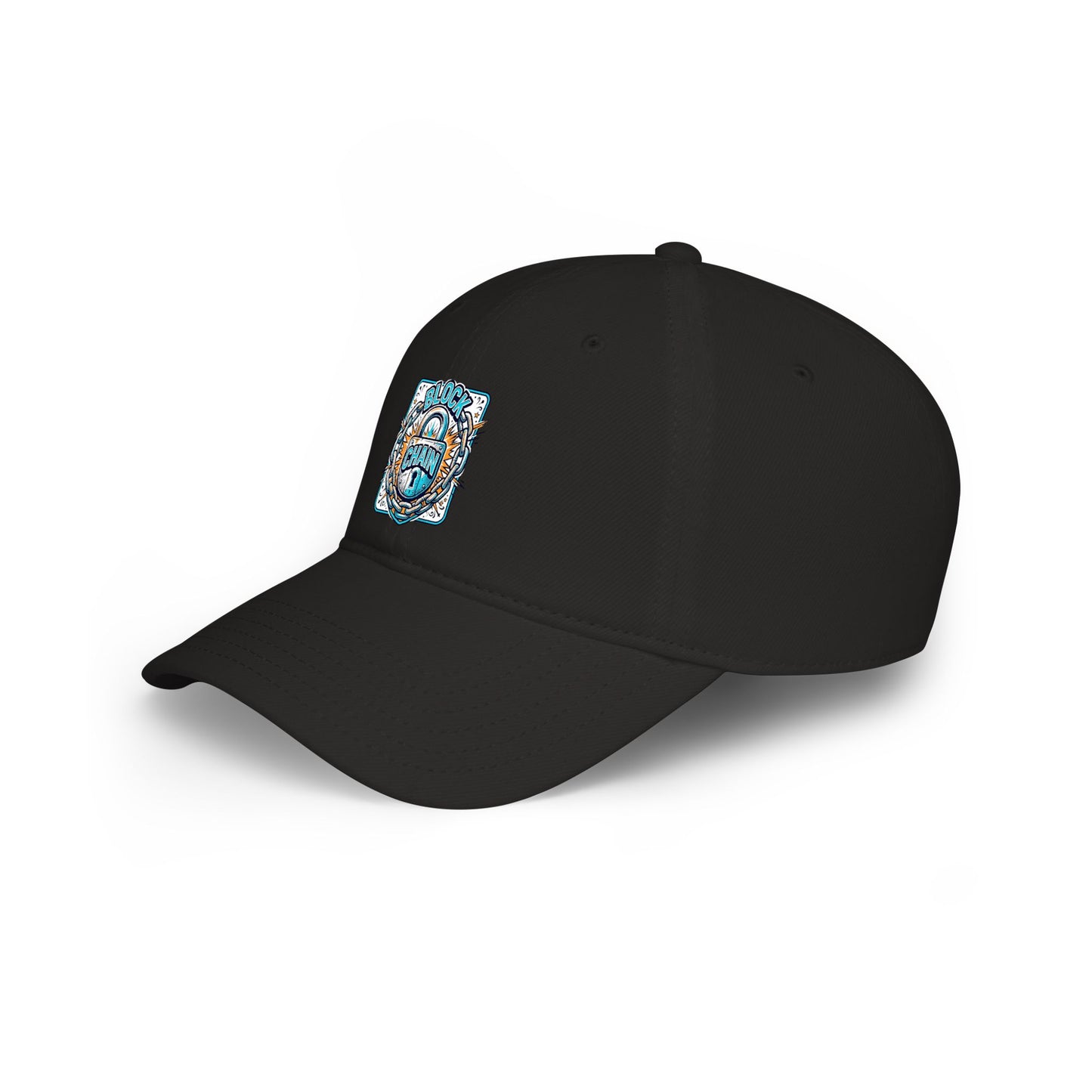 Retro "Block Chain" Low Profile Baseball Cap — Vintage Dad Hat