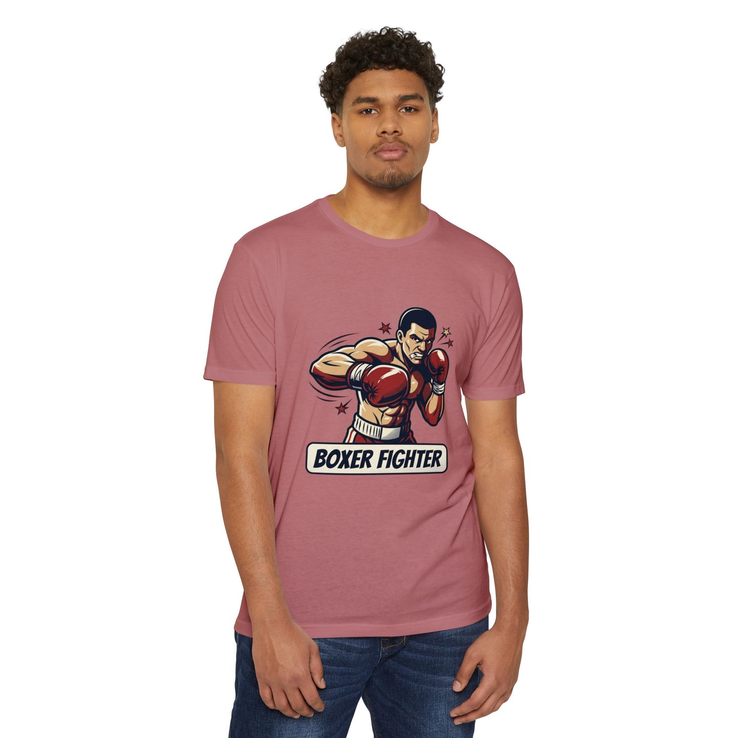 Boxer Fighter Vintage Boxing Graphic T-Shirt — Retro Gym Tee for Fans & Trainers