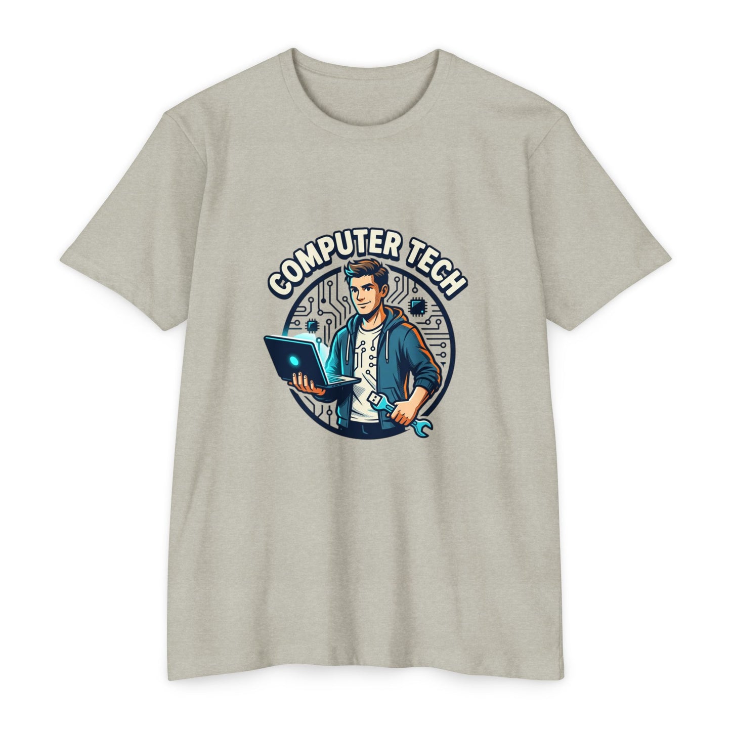 Computer Tech T-Shirt — Retro IT Technician Graphic Tee