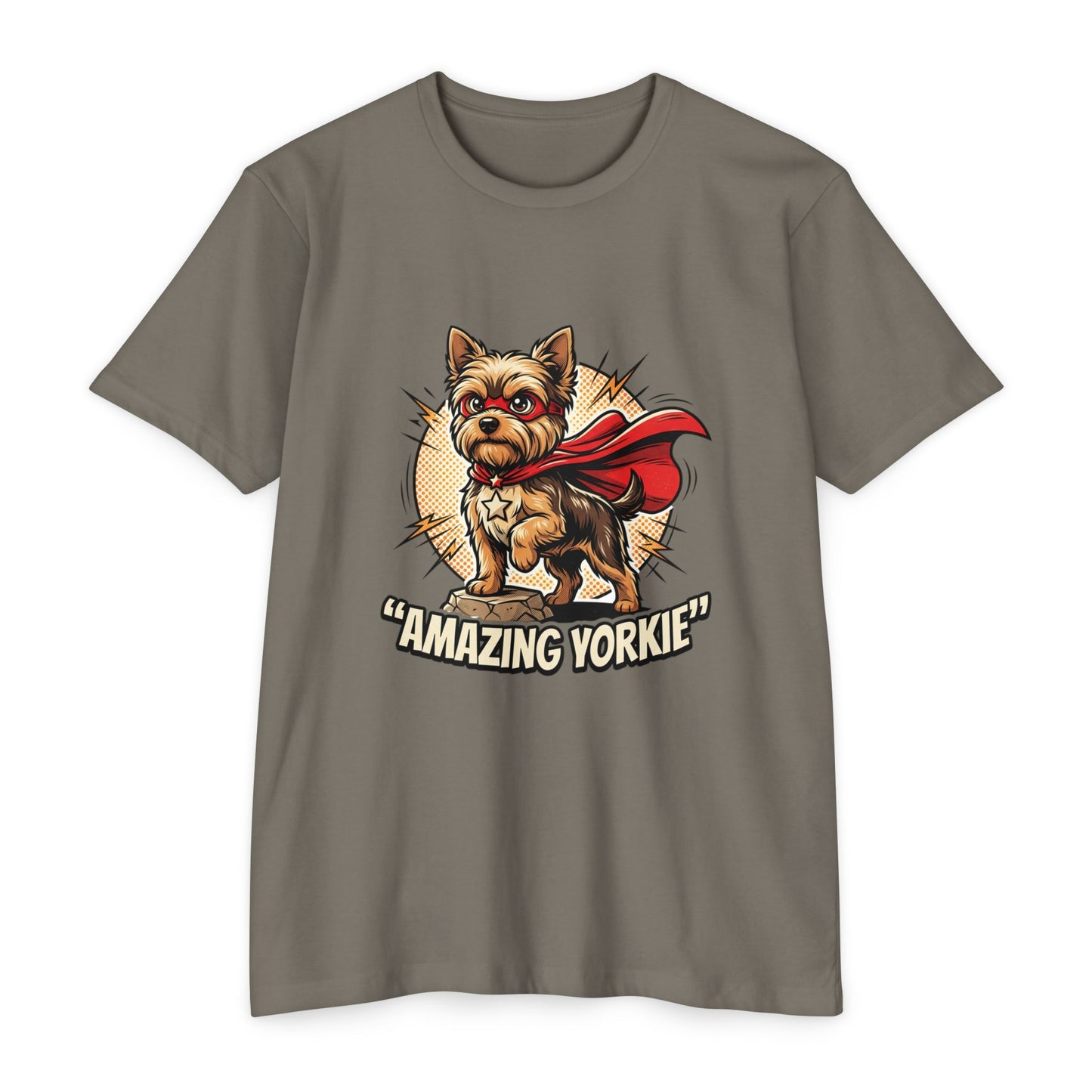 Yorkie Superhero T-Shirt — Cute Yorkshire Terrier Graphic Tee
