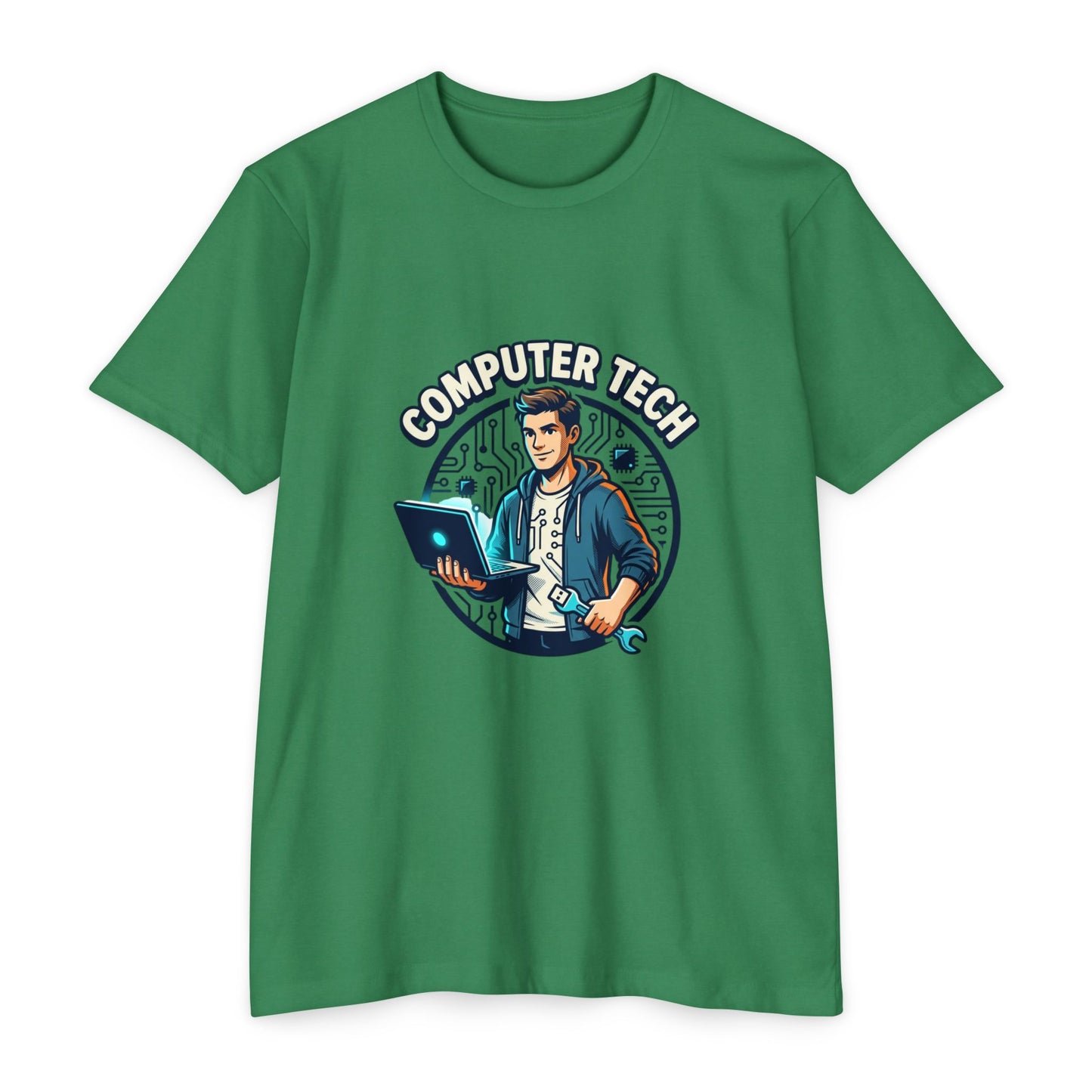 Computer Tech T-Shirt — Retro IT Technician Graphic Tee