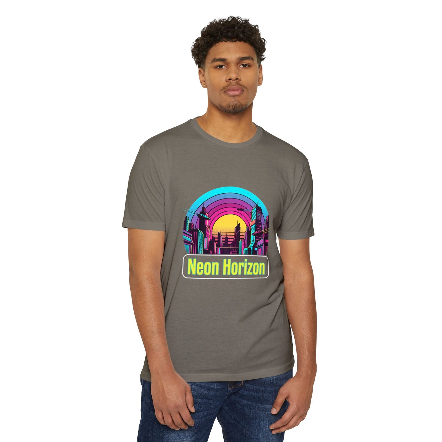 Neon Horizon Retro City T-Shirt
