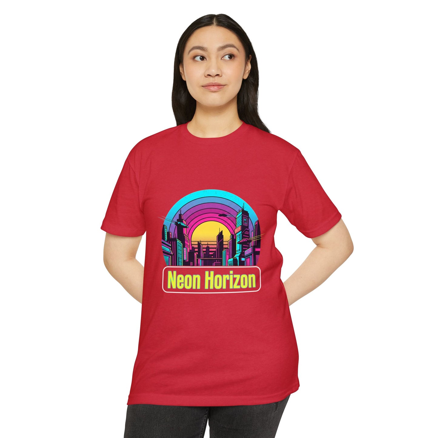 Neon Horizon Retro City T-Shirt