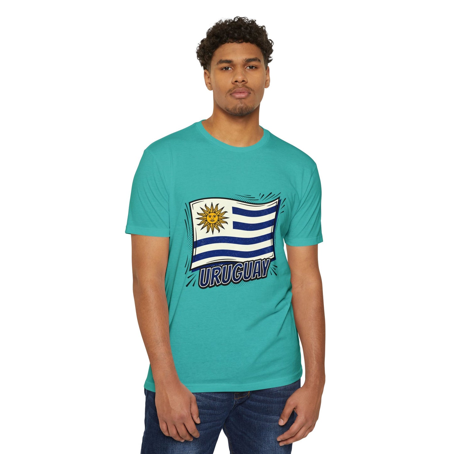 Uruguay Flag Retro Sun & Stripes T-Shirt
