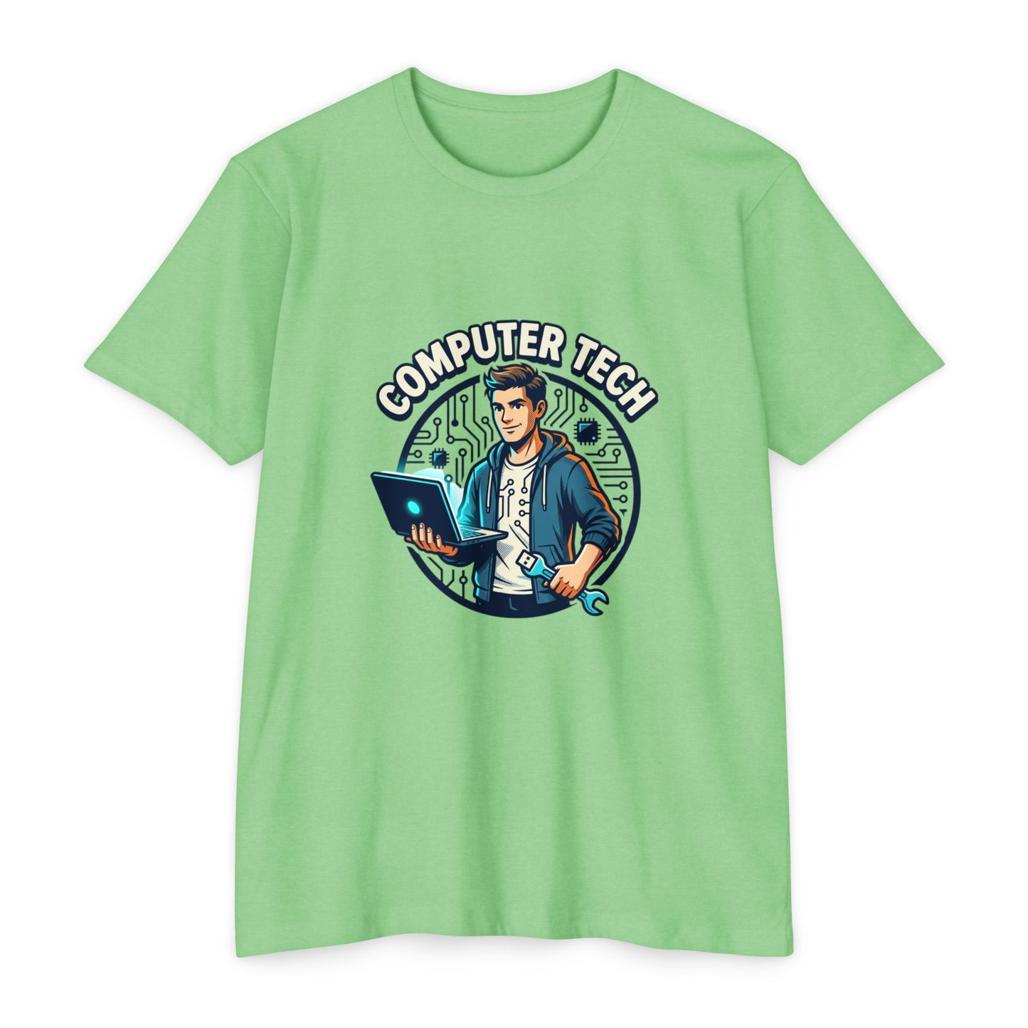 Computer Tech T-Shirt — Retro IT Technician Graphic Tee