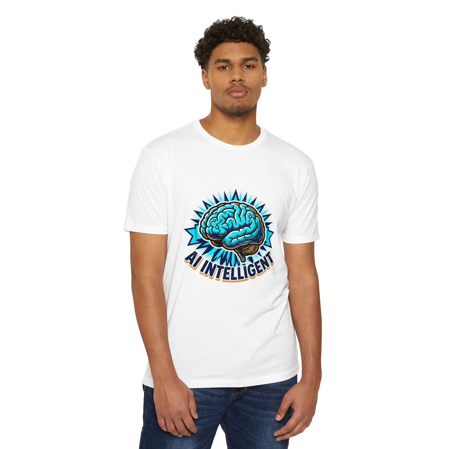 AI Intelligent Brain Graphic T-Shirt — Futuristic Tech Design for AI Enthusiasts